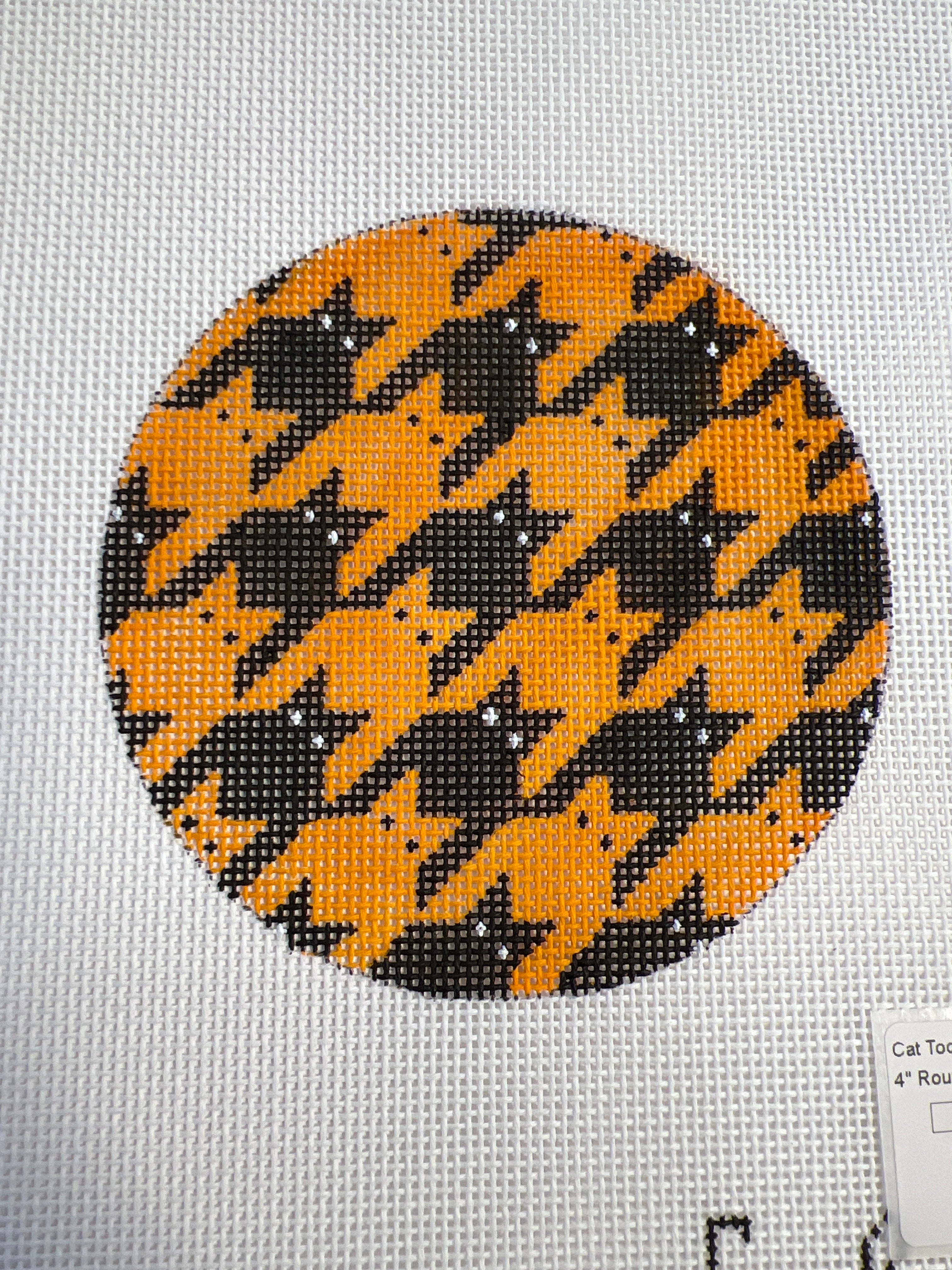 Cats-tooth Round Ornament Orange