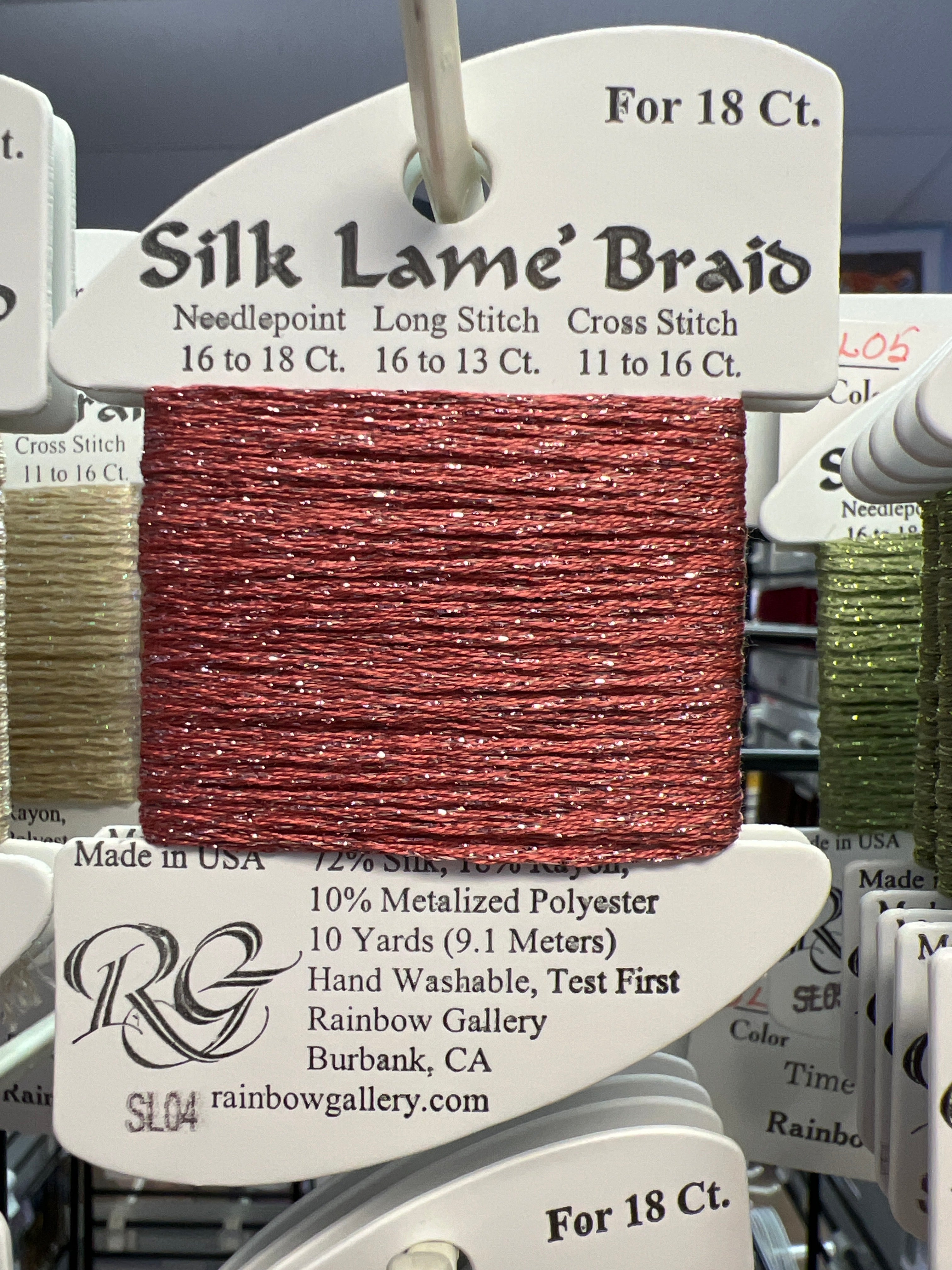 Silk Lame' Braid 18 SL001 - SL99