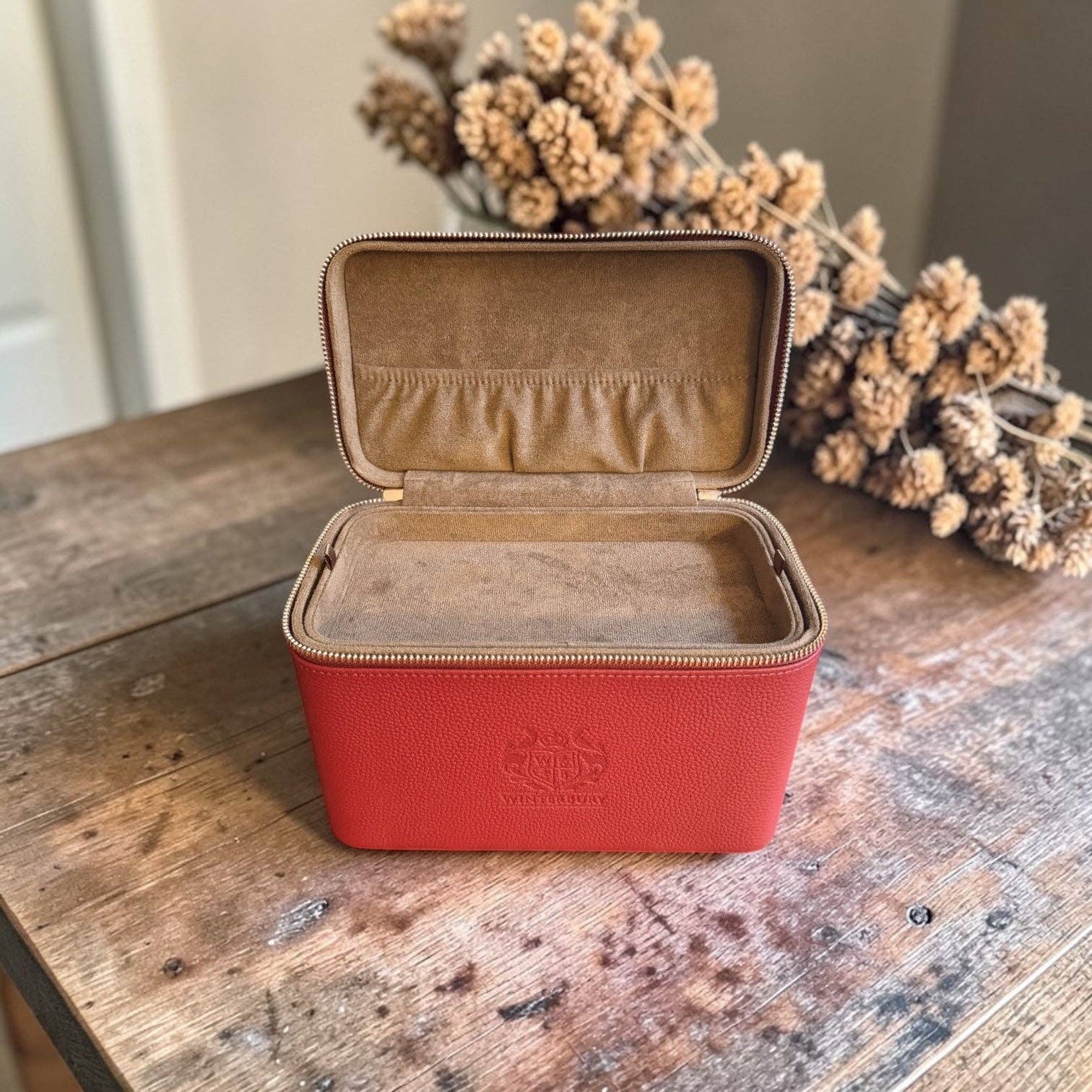 Winterbury Maroon double Tray Case