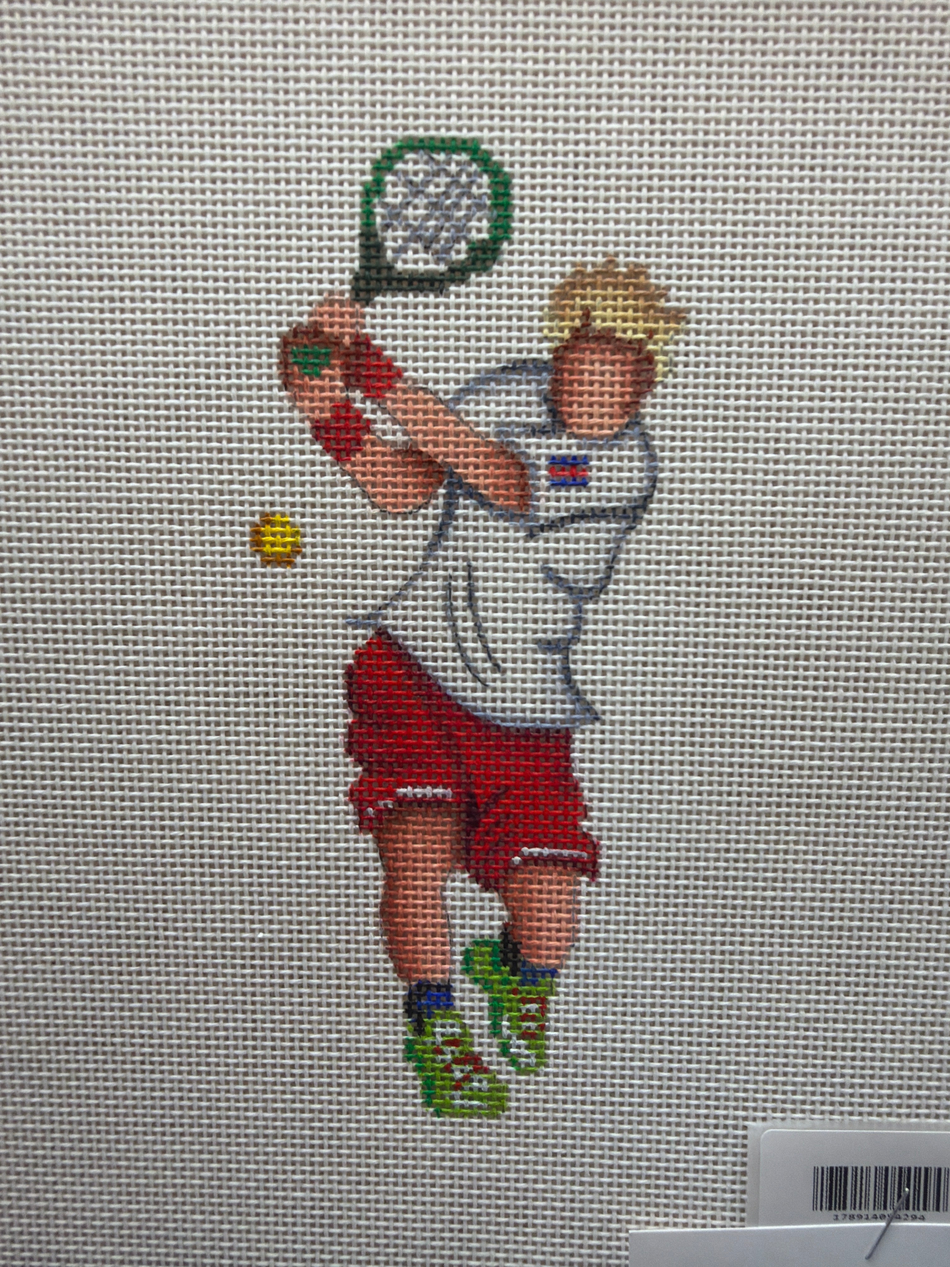 man playing tennis