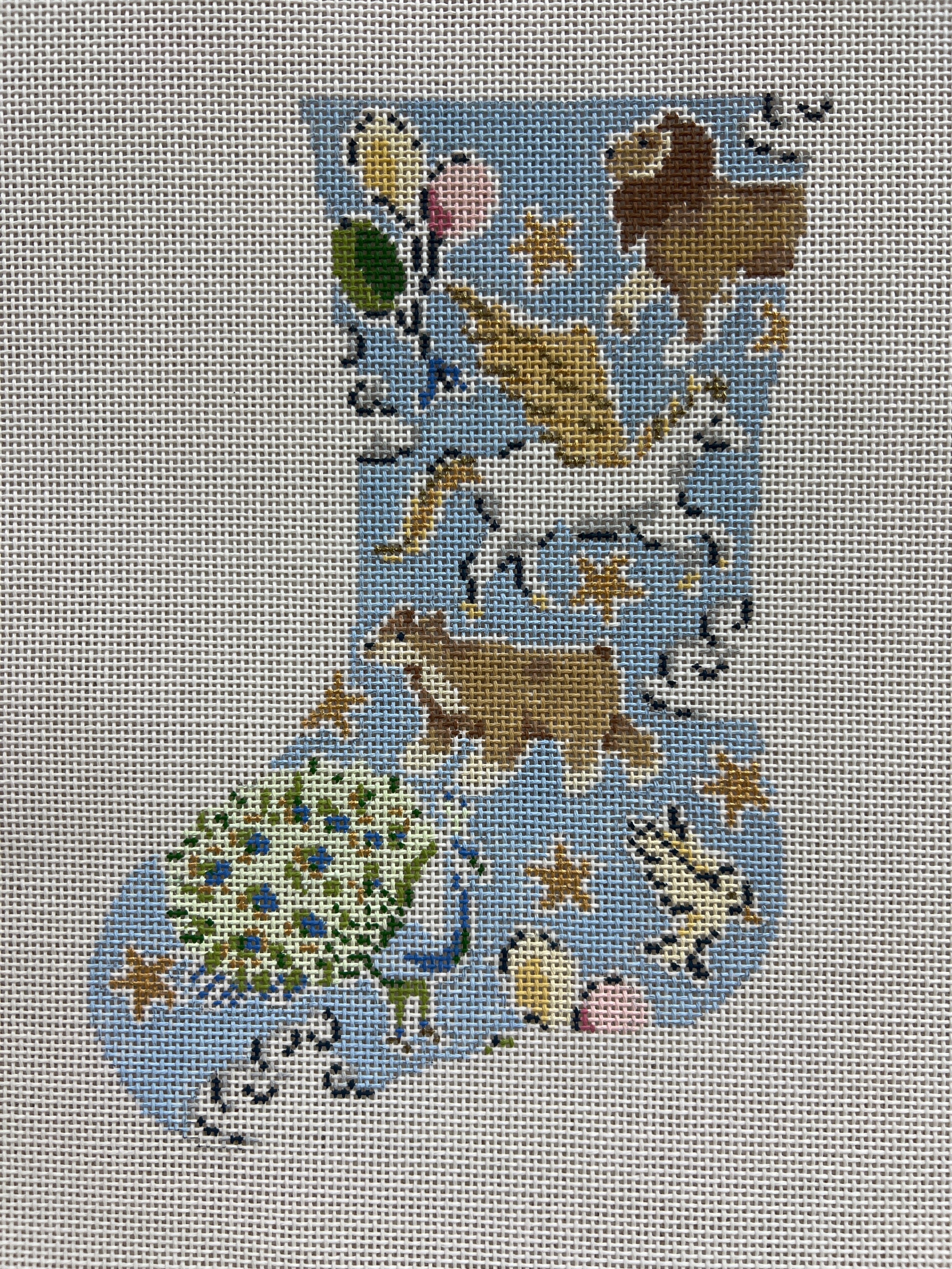 Celestial Menagerie mini stocking