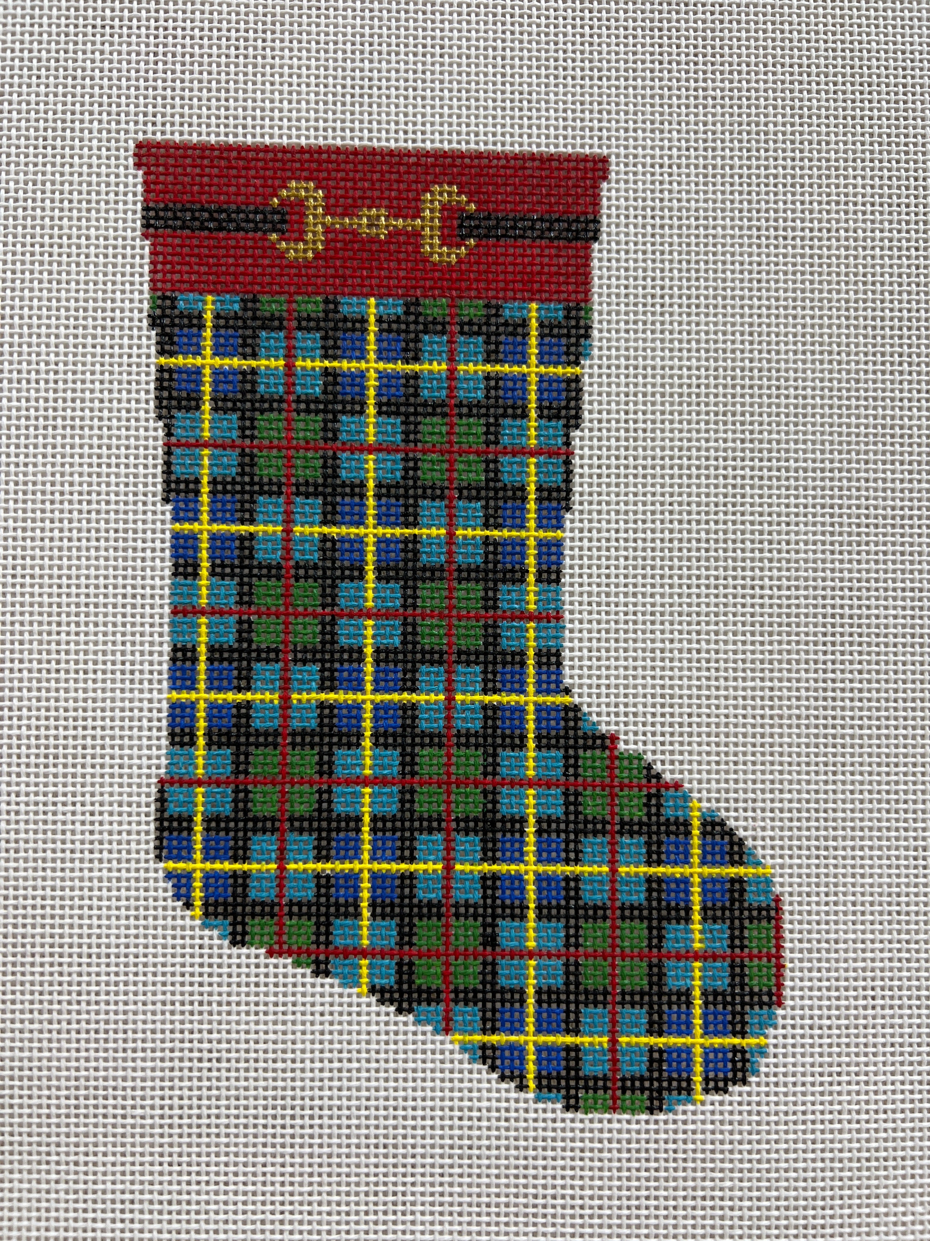 Tartan Plaid mini stocking