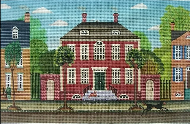 Cityscape: Early Morning Townhouses