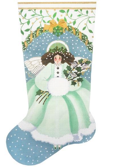 Wintergreen Angel Stocking