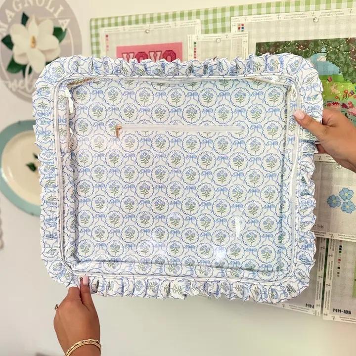 Magnolia Ruffle Carryall Project Bag