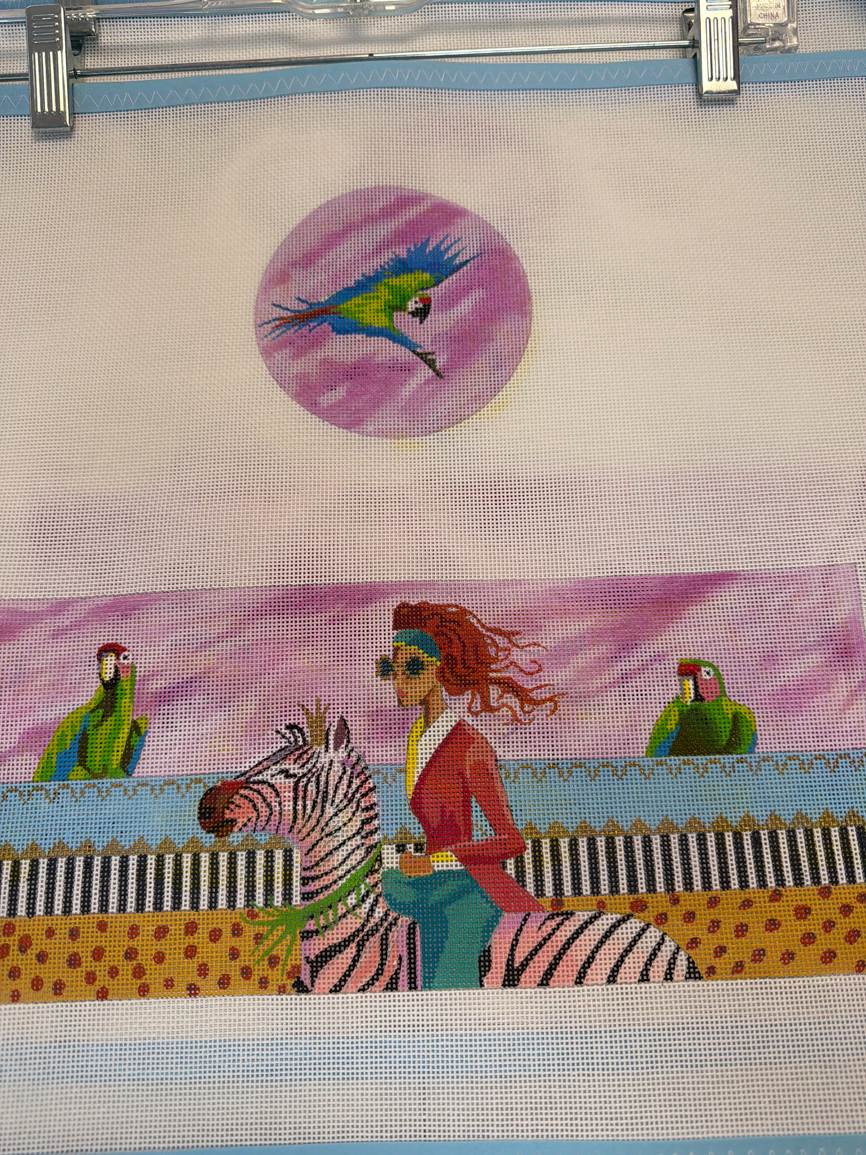 Lady Riding Zebra 18