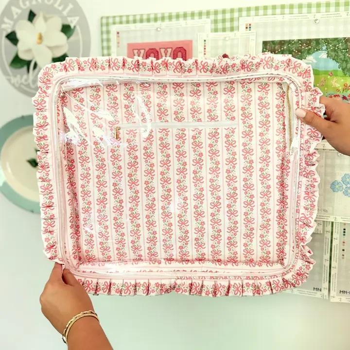 Magnolia Ruffle Carryall Project Bag