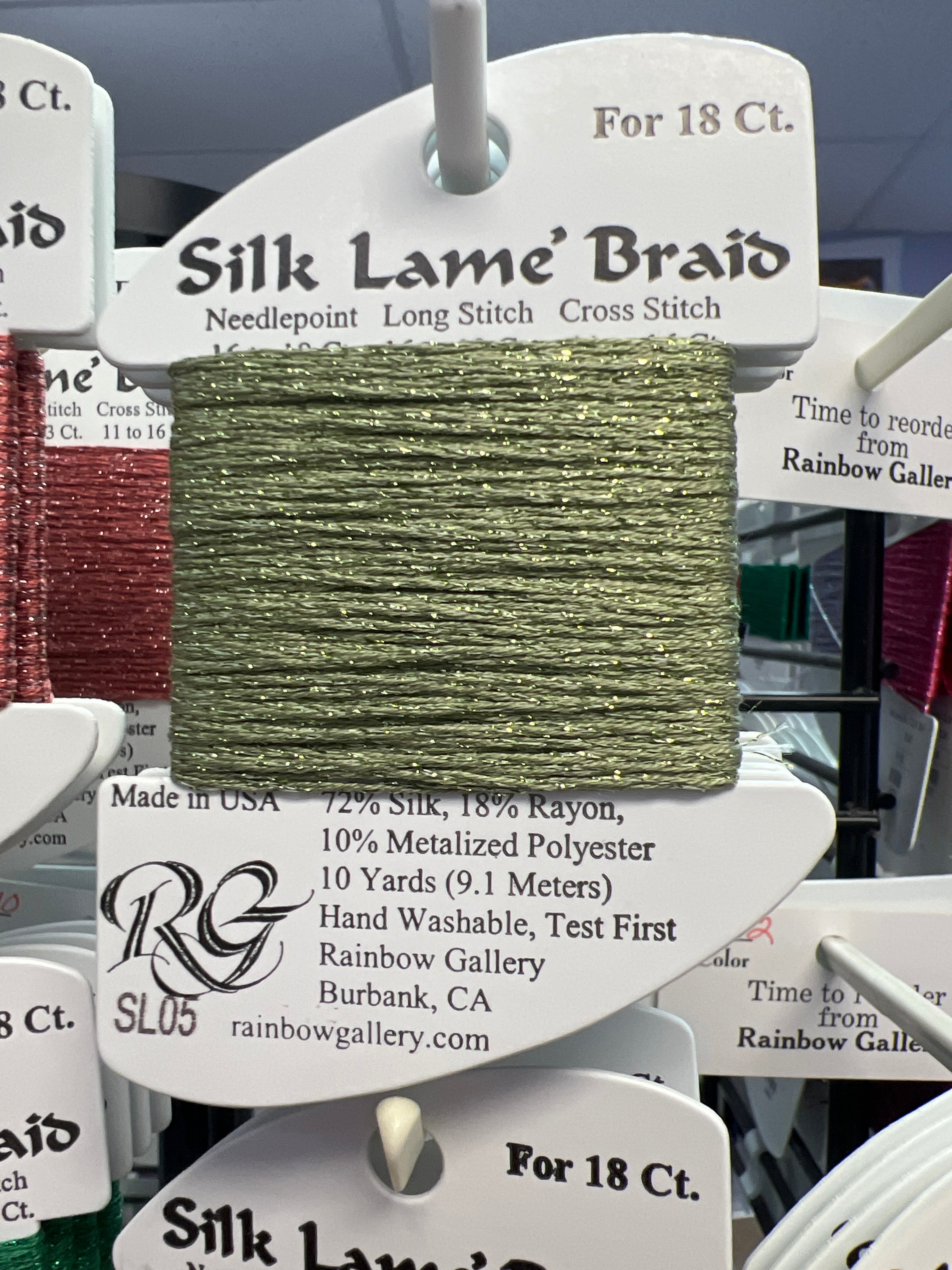 Silk Lame' Braid 18 SL001 - SL99