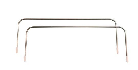 10-inch wire frame with rounded rectangular shape and four corner legs