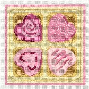 X-Valentine's Day Chocolates 4" Square