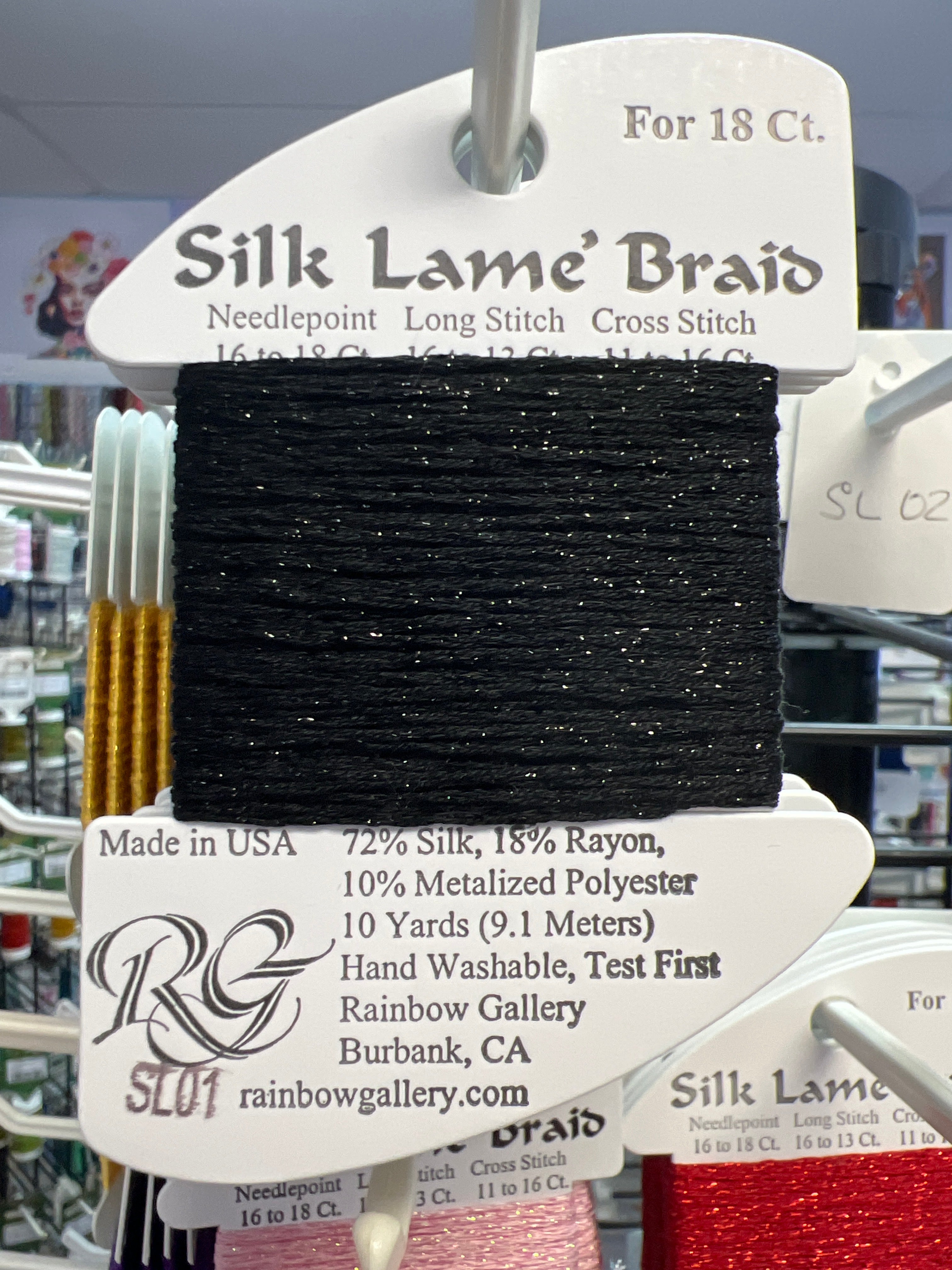 Silk Lame' Braid 18 SL001 - SL99