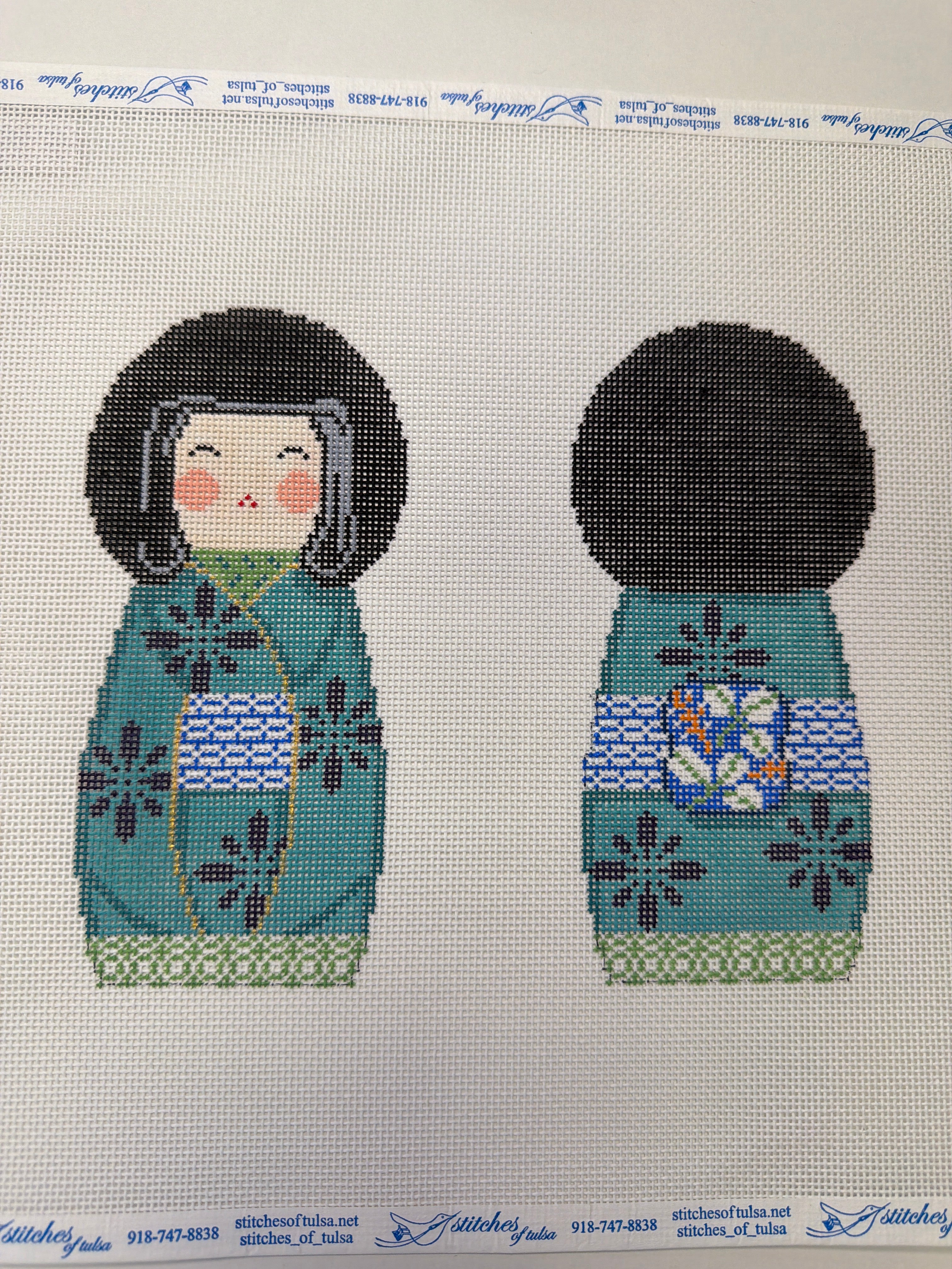 Kokeshi Doll Teal