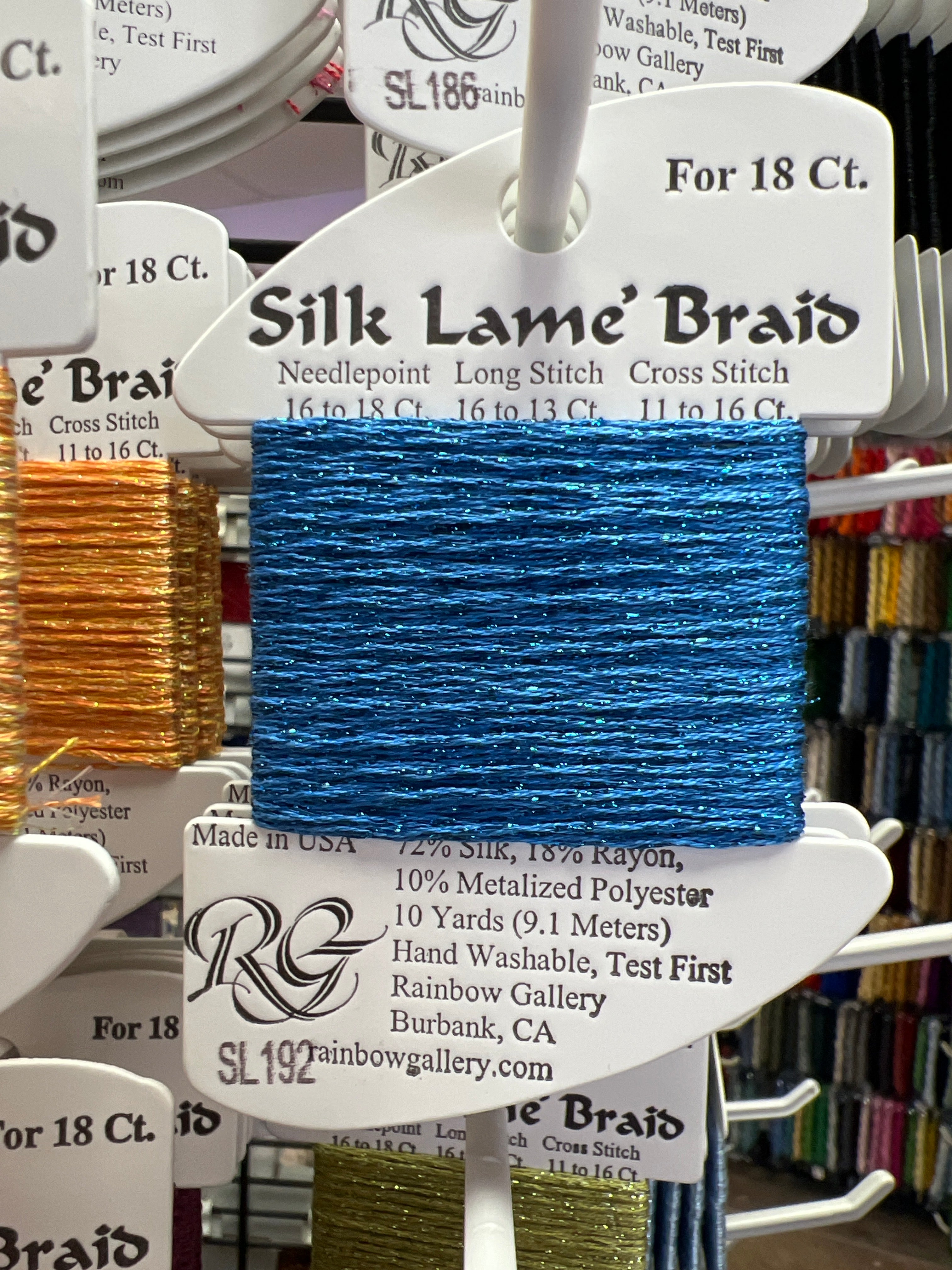 Silk Lame` Braid 18 SL100 - SL199