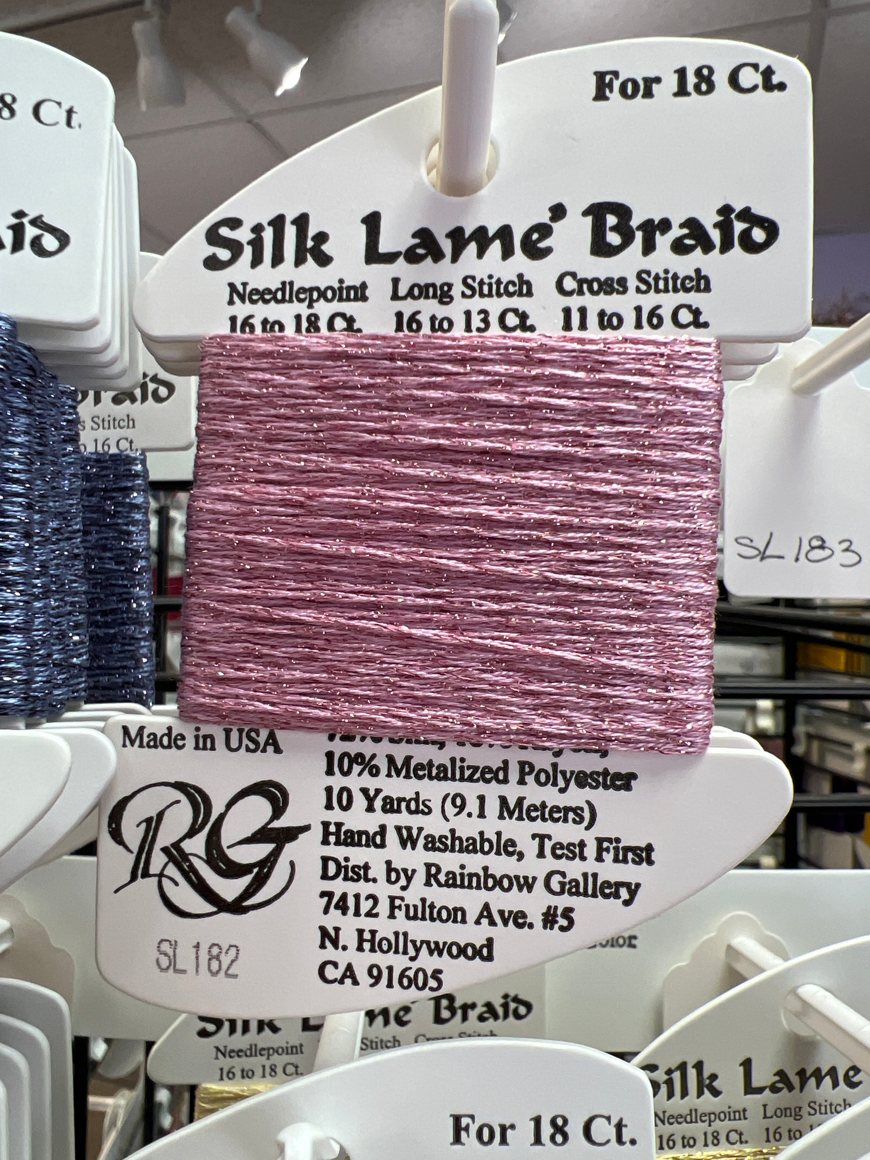 Silk Lame` Braid 18 SL100 - SL199