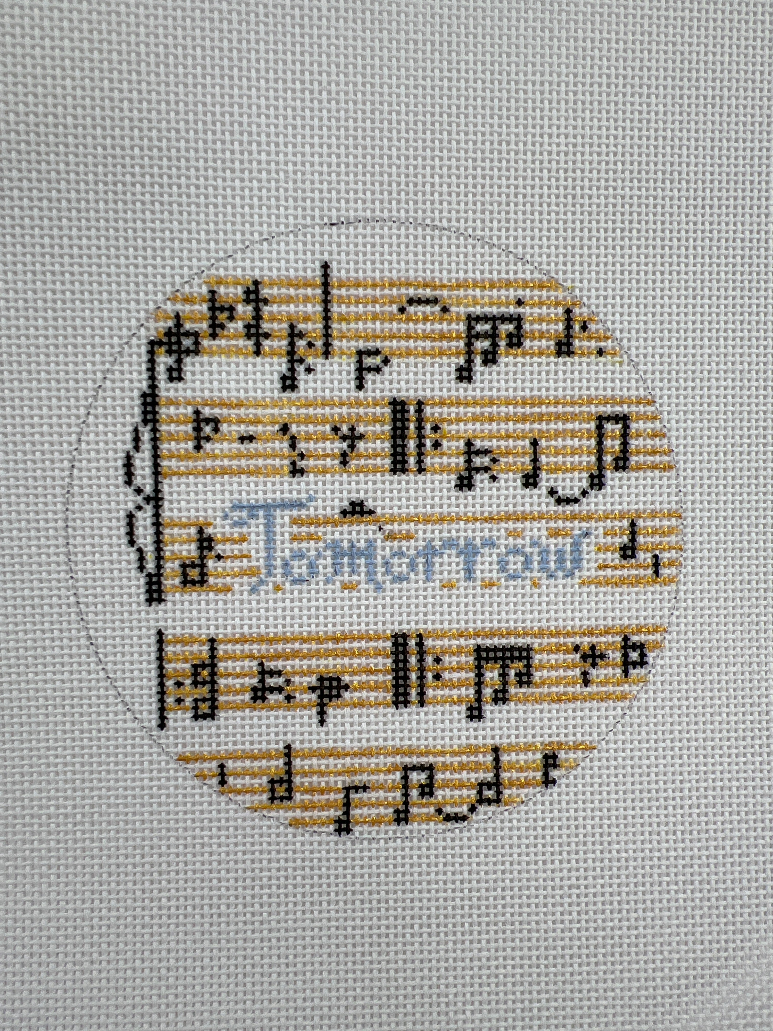 Tomorrow Sheet Music Ornament