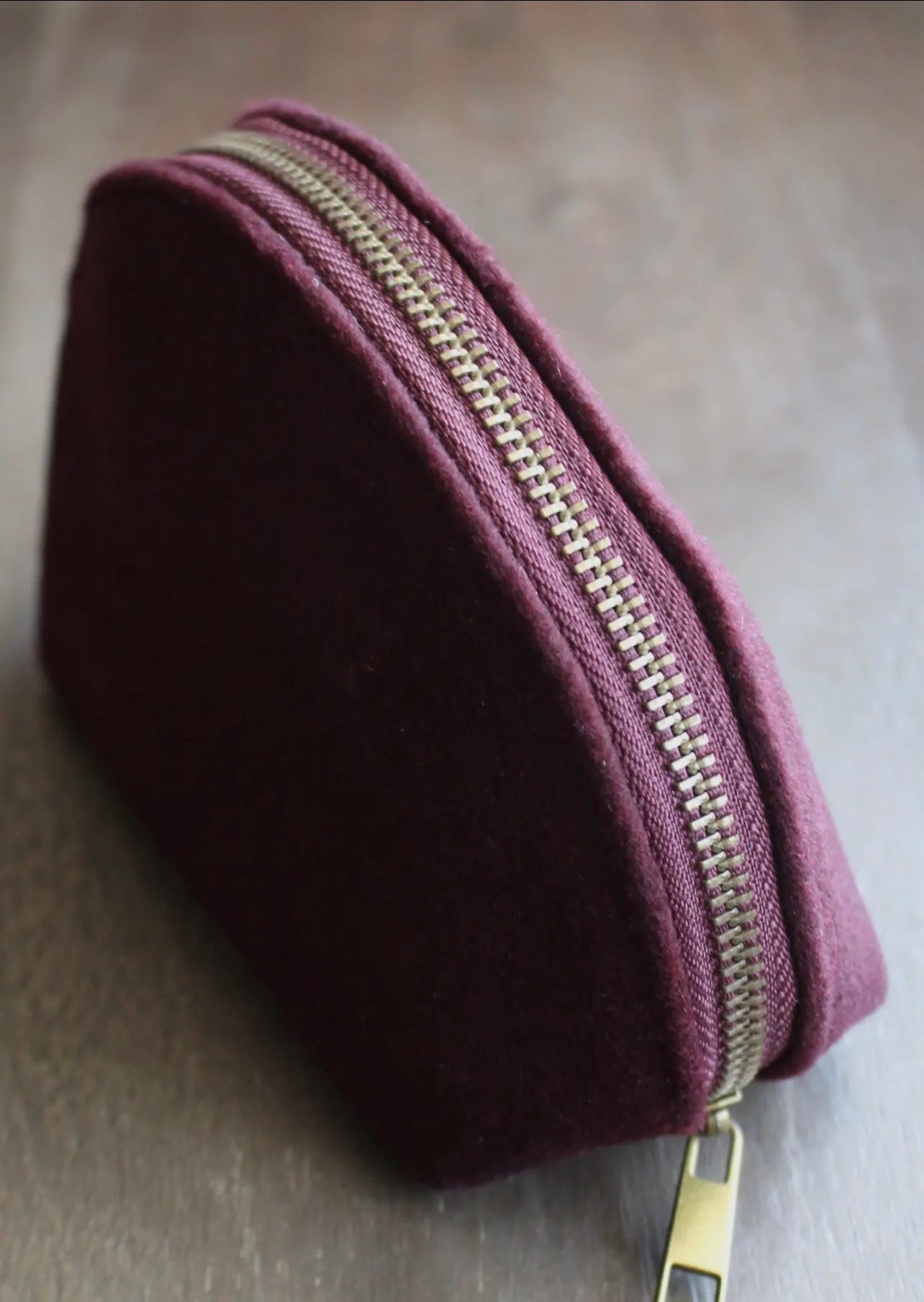 Woolen Zippered Pouch