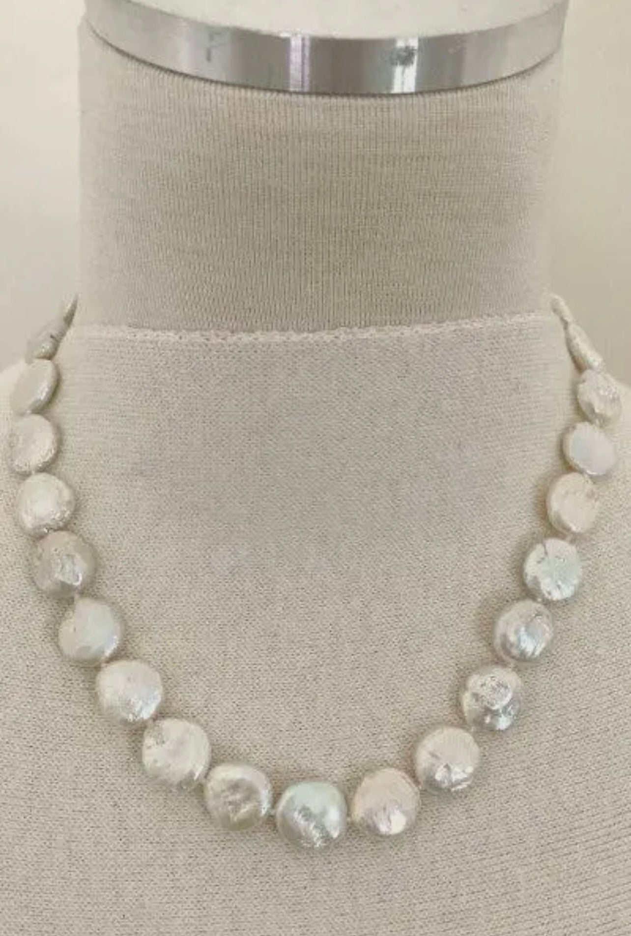 Coin Necklace, 34 inch
