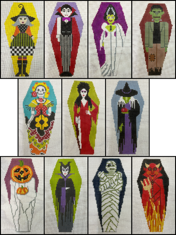 Halloween Coffin Ornaments
