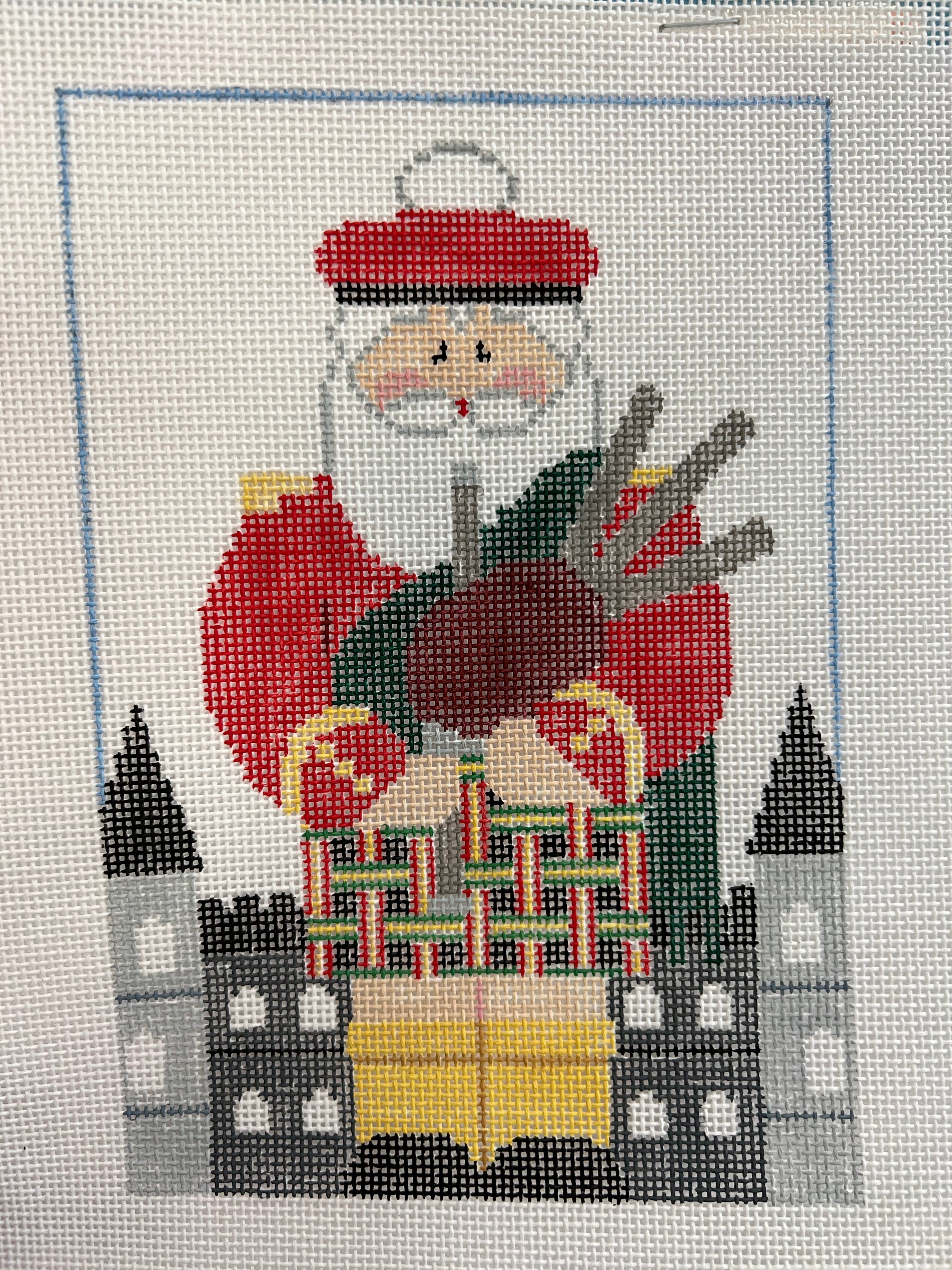 Scottish Bagpiper Santa