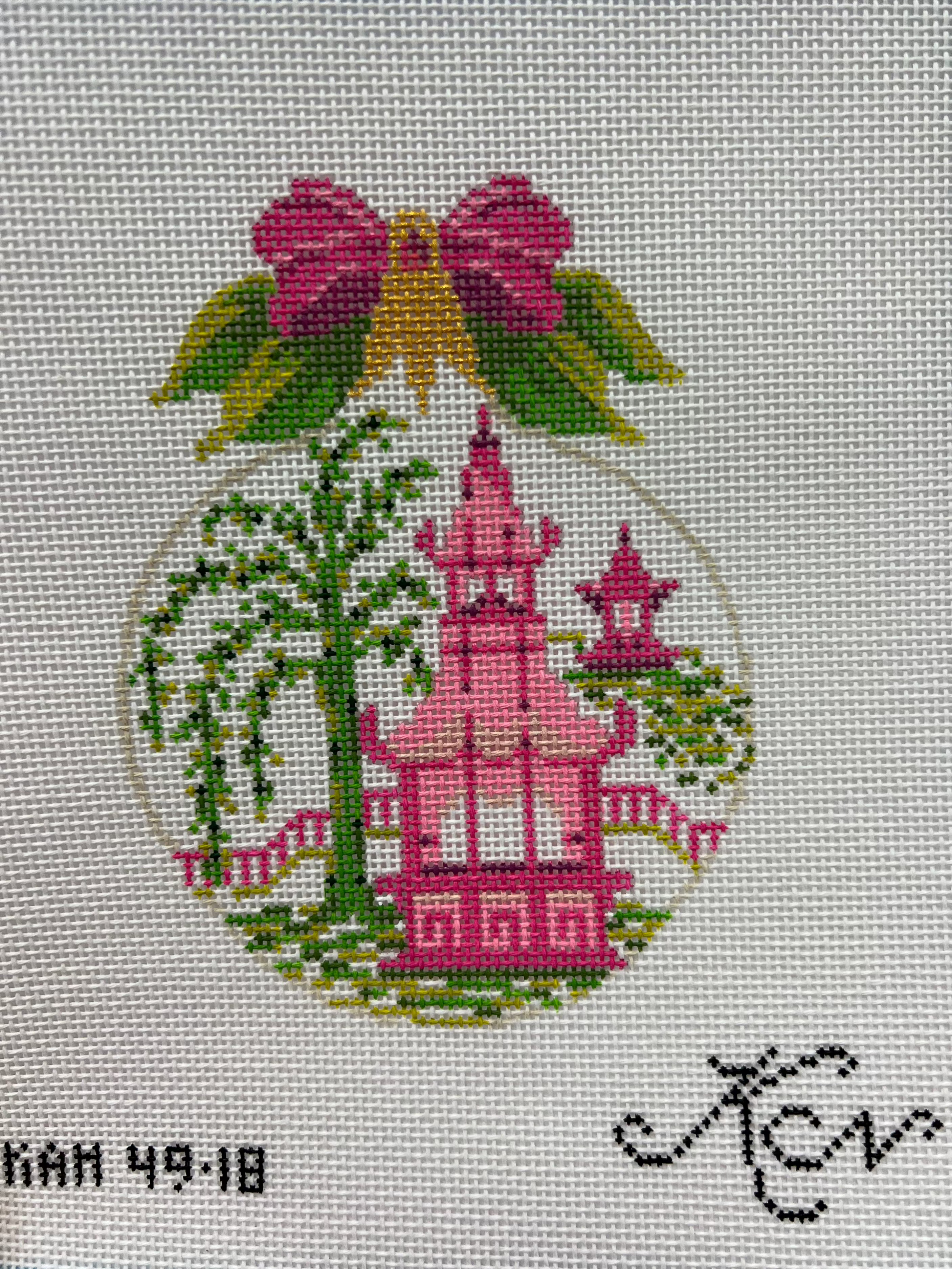 Pink Pagoda Kissing Ball