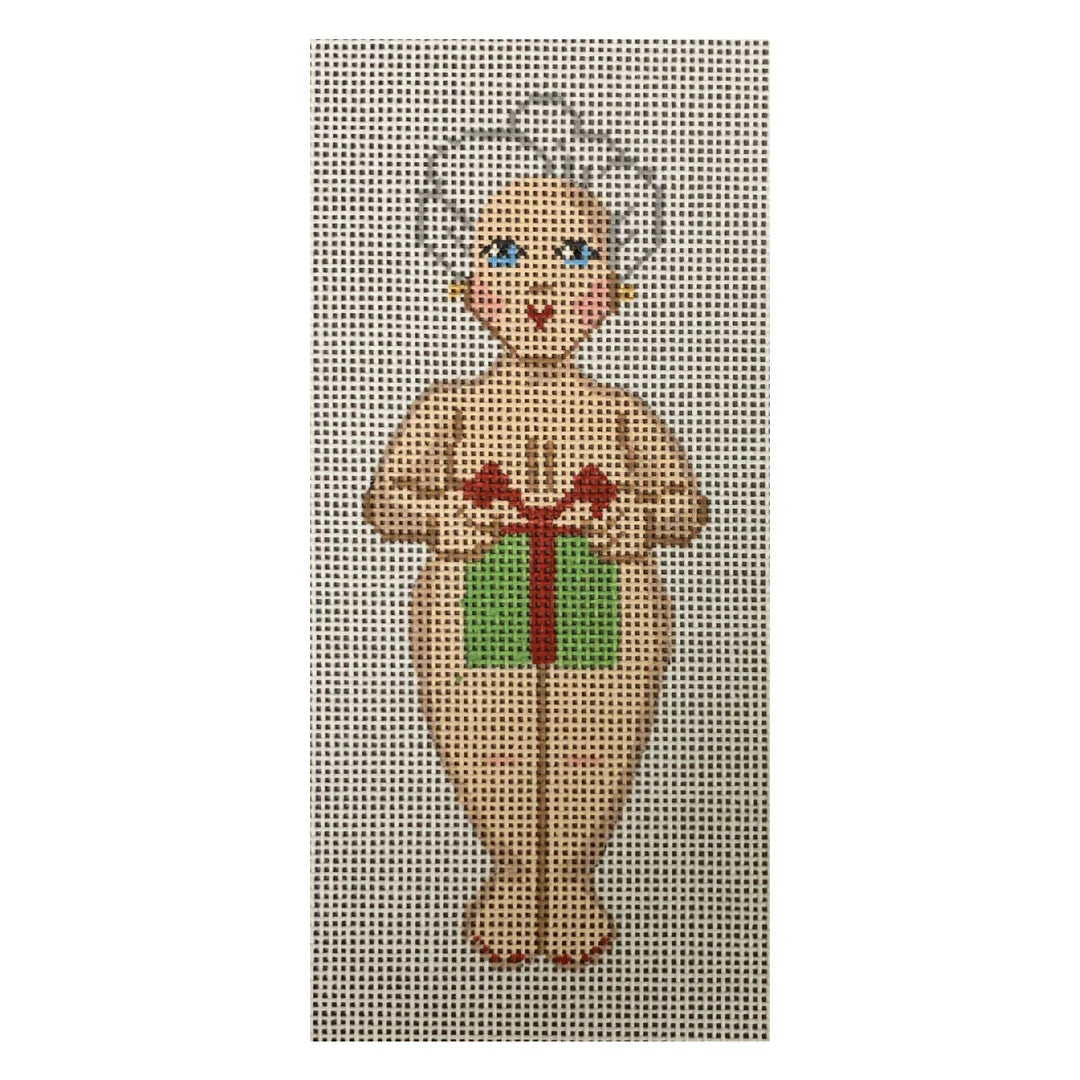 Naked Mrs Santa w/Present