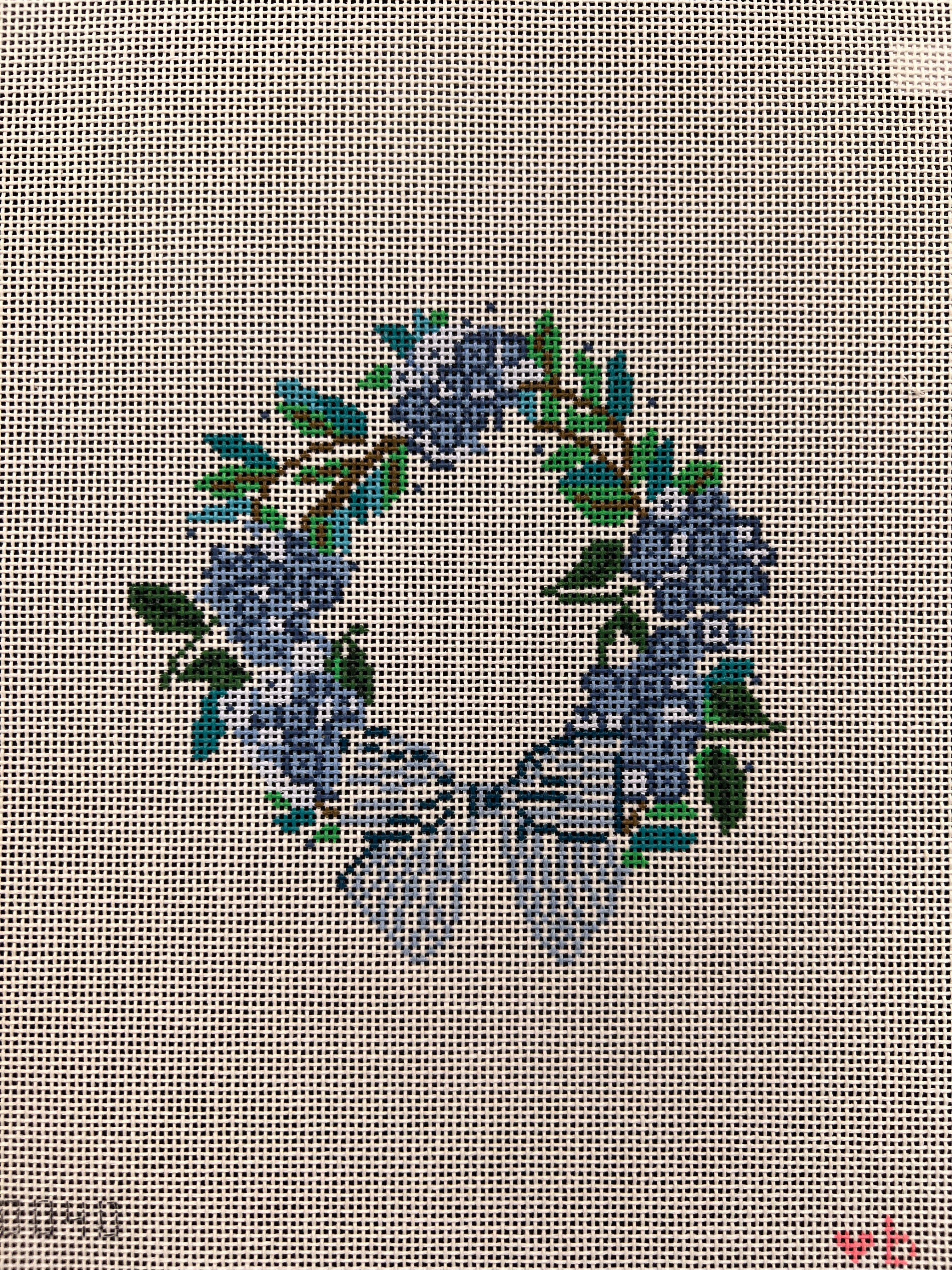 Blue Hydrangea Wreath