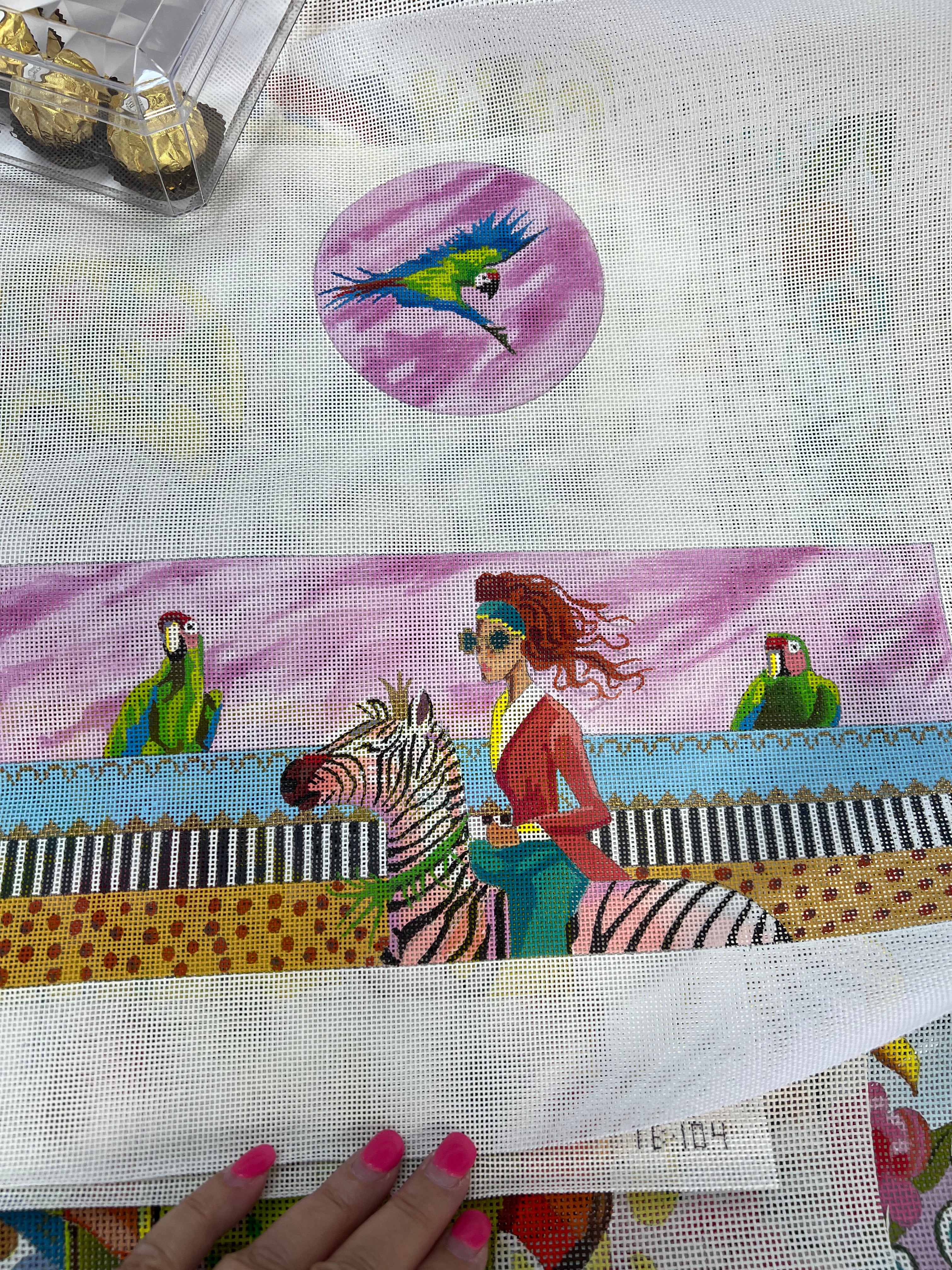 Lady Riding Zebra