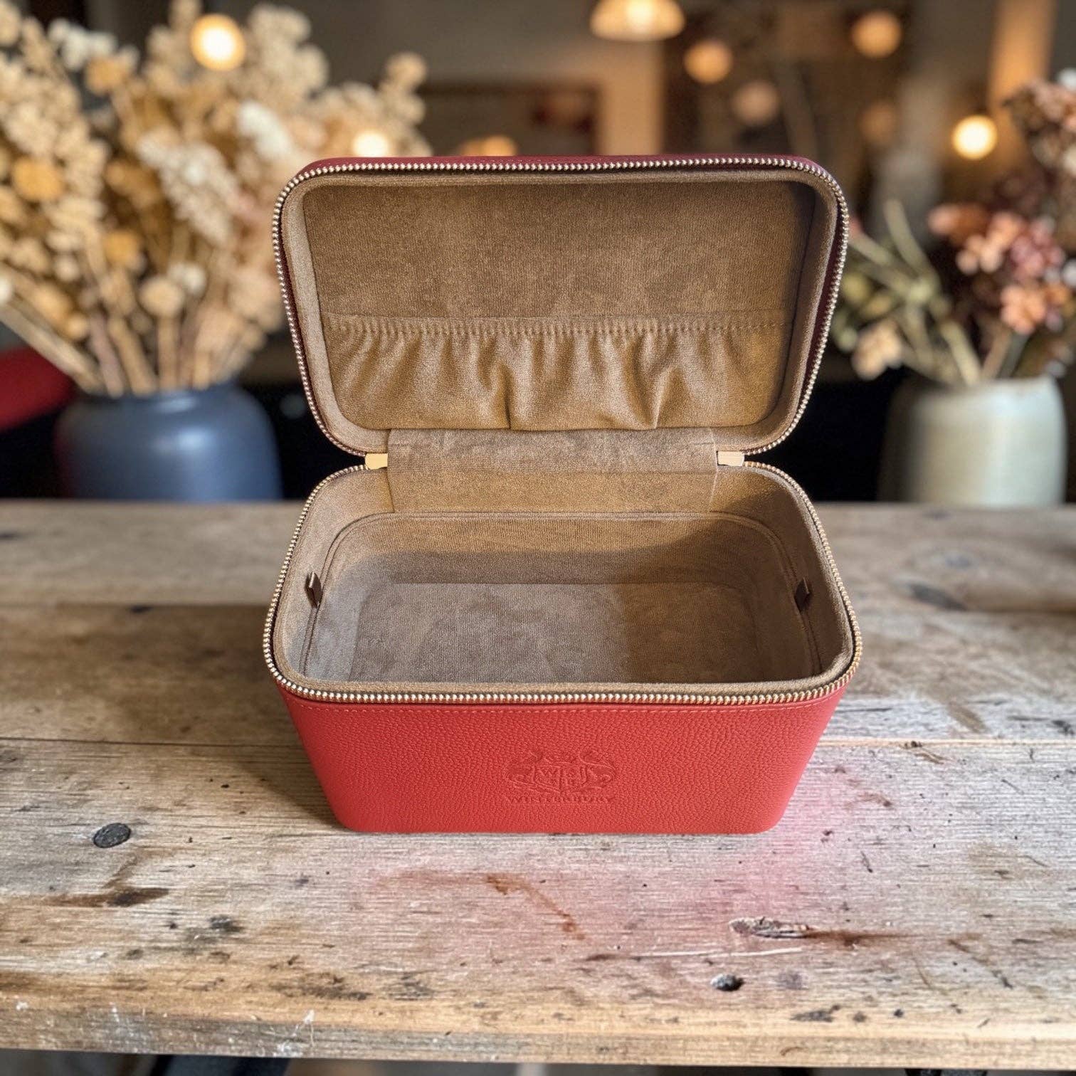 Winterbury Maroon double Tray Case