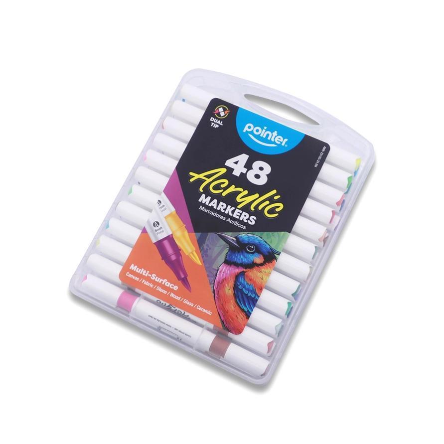 Acrylic Dual-Tip Brush Markers