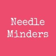 Stitch Rock needle minder card with "Needle Minders" text