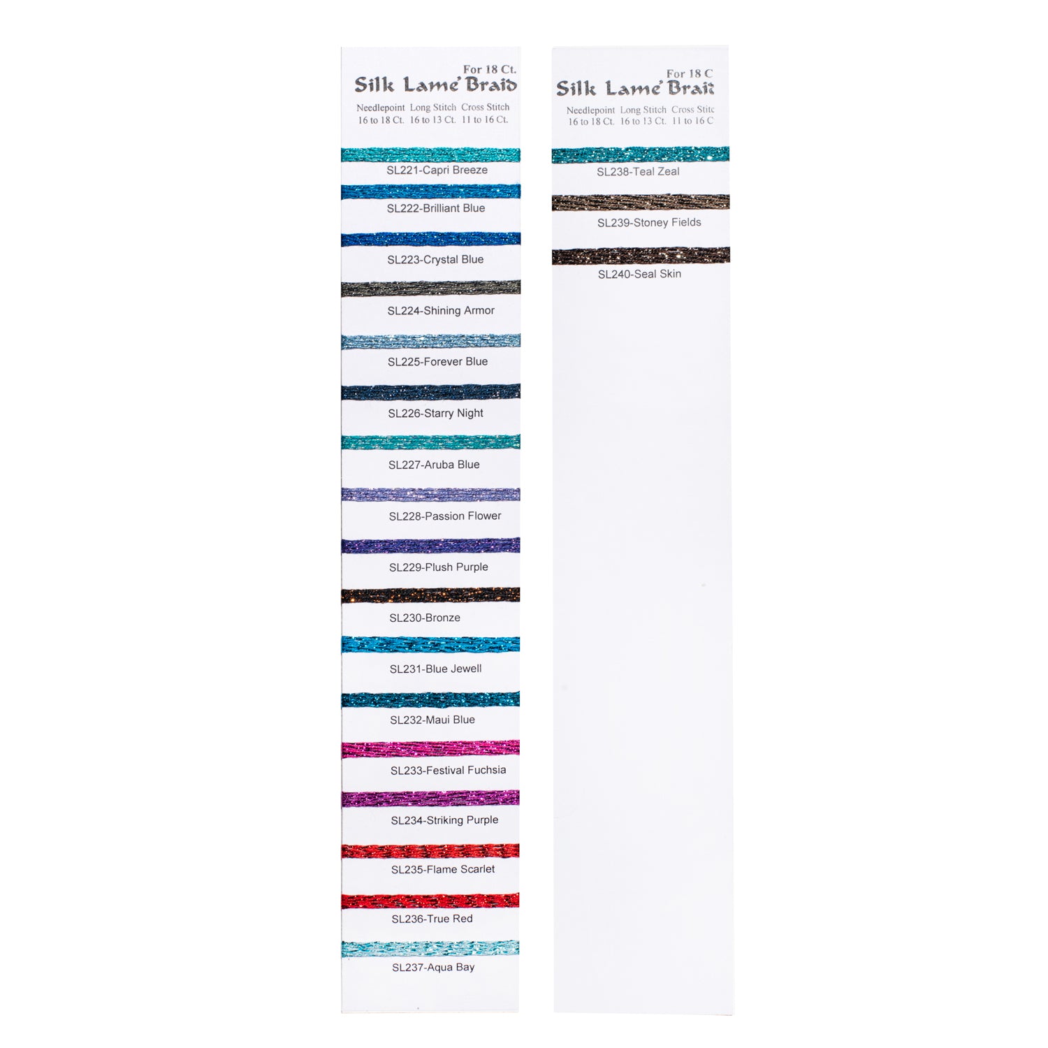 Silk Lame' Baid 18   SL200 - SL300