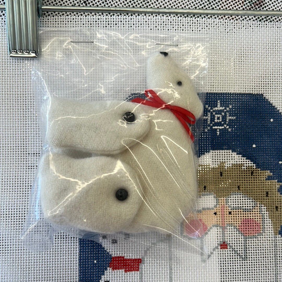 Arctic Santa w/ polar bear