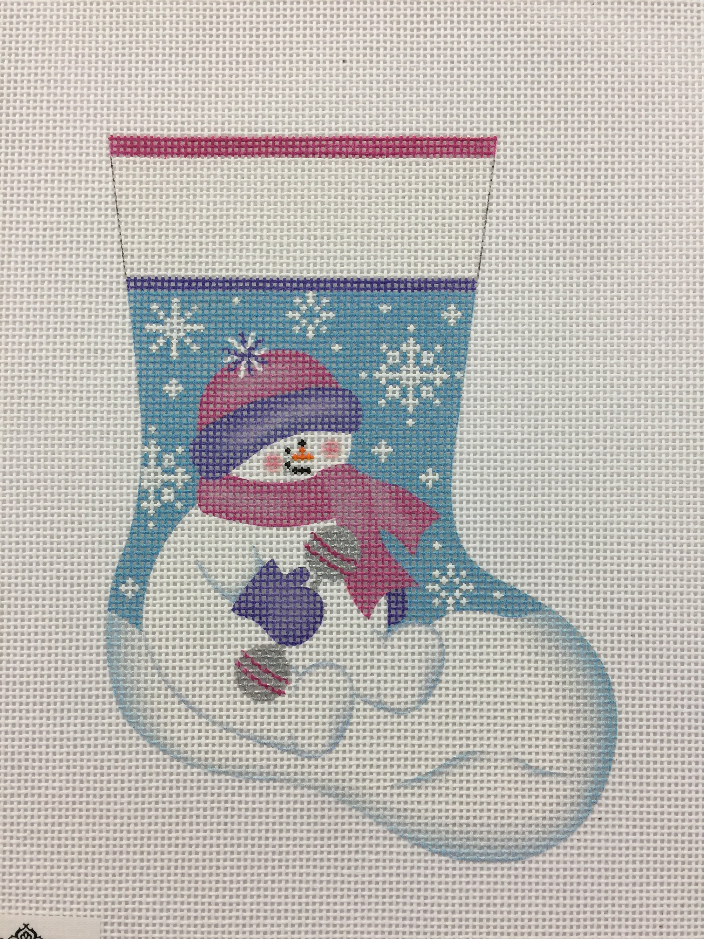 Snow Baby Girl Mini Stocking