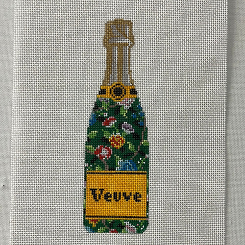 Veuve Bottle- Green Floral
