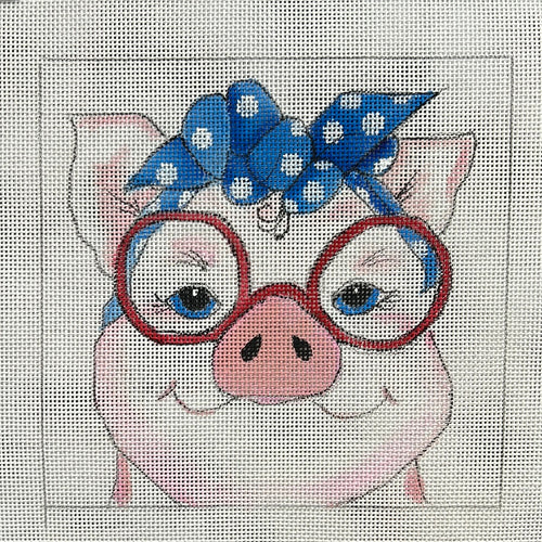 Pig w/glasses
