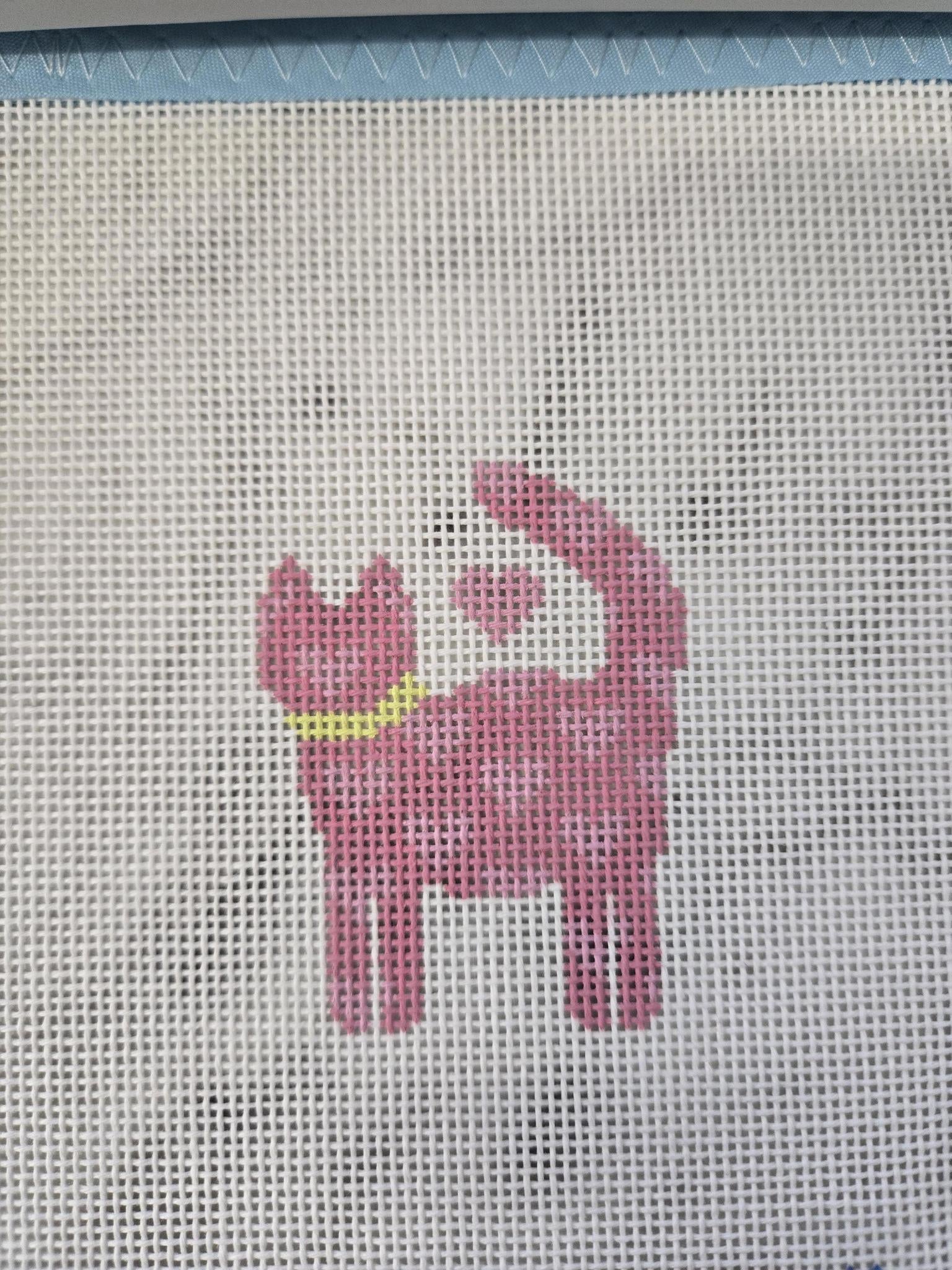 Pink Cat with Hearts