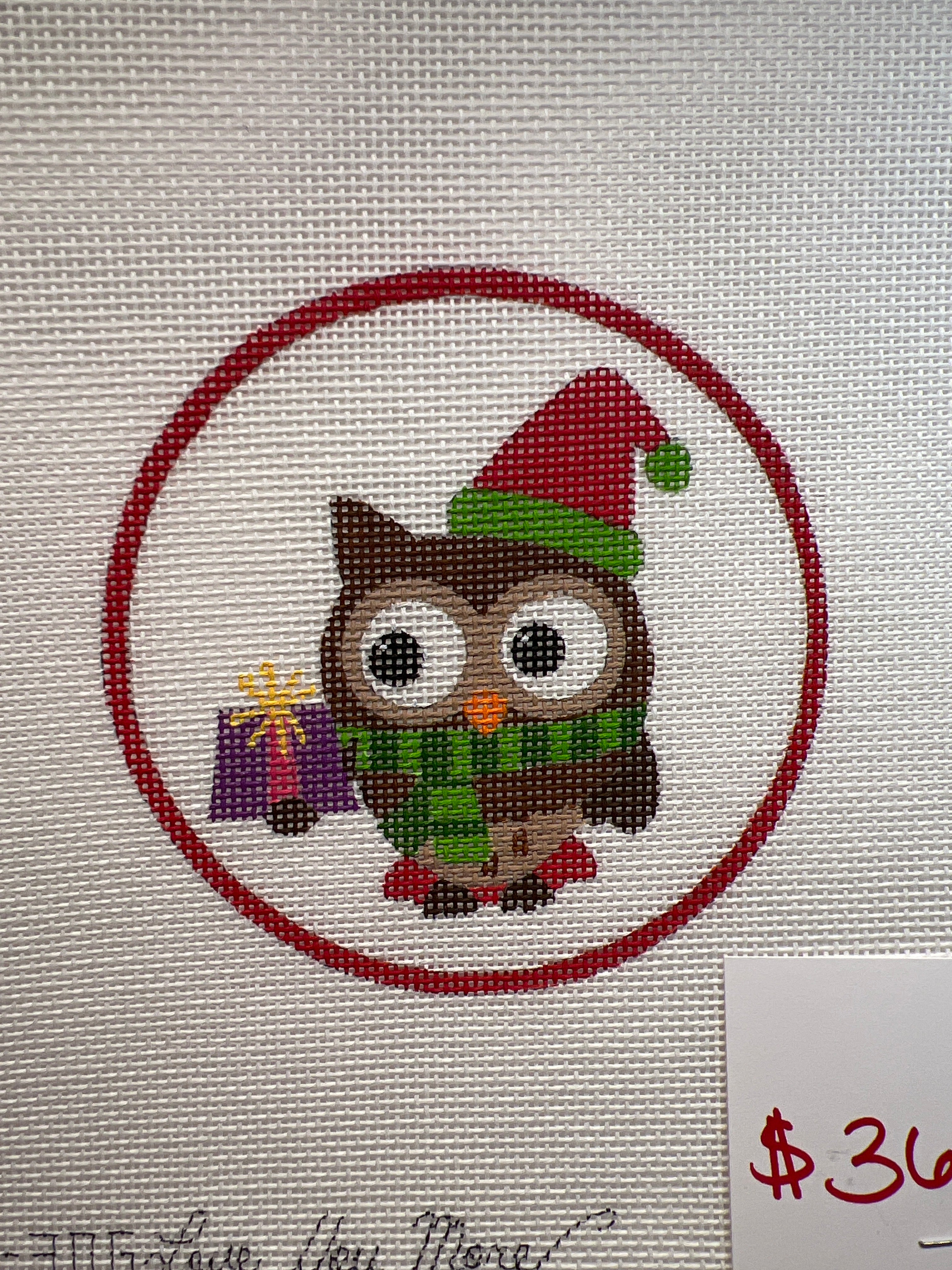 Owl W/Purple Present