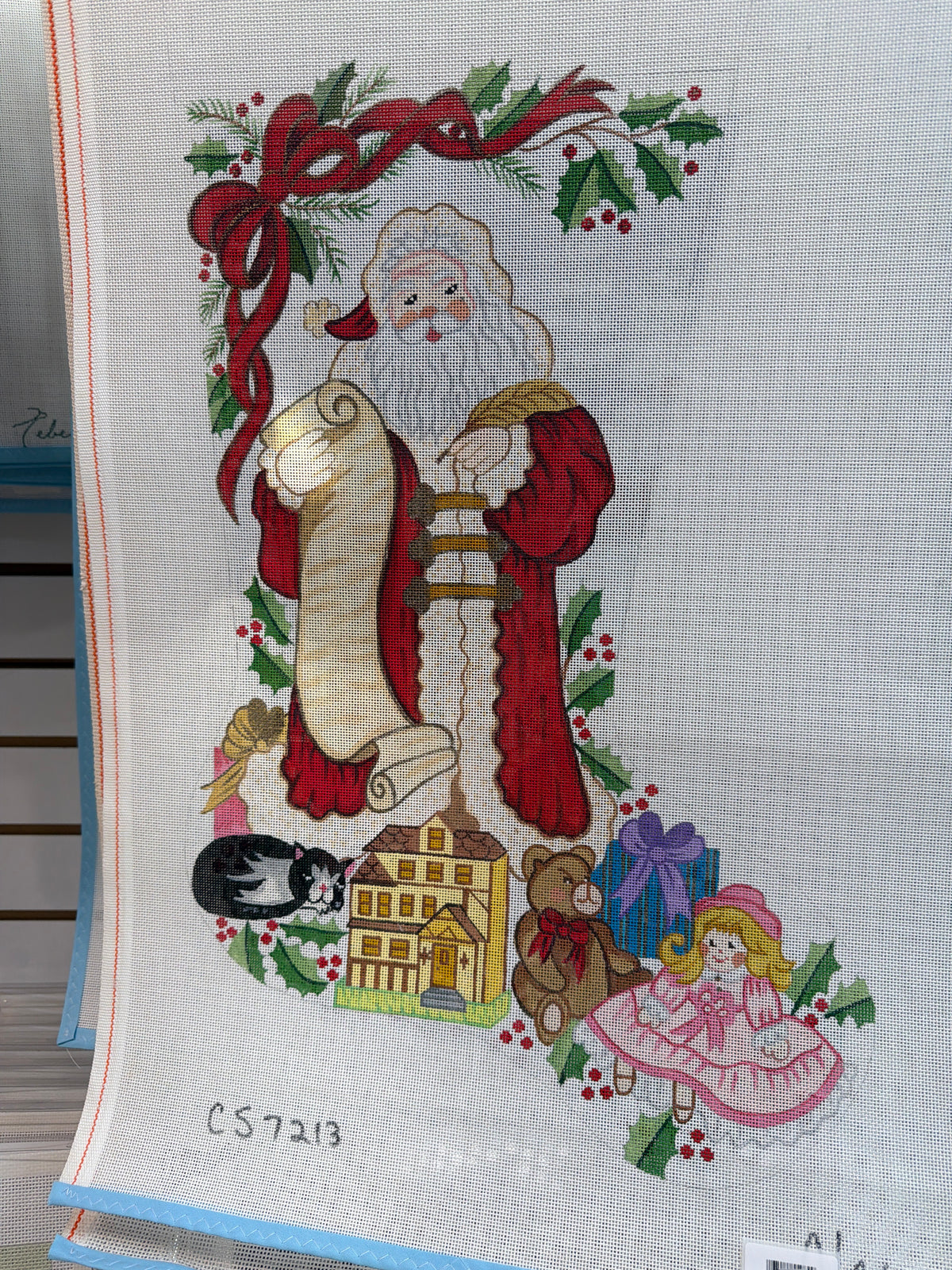 Santa checking his list