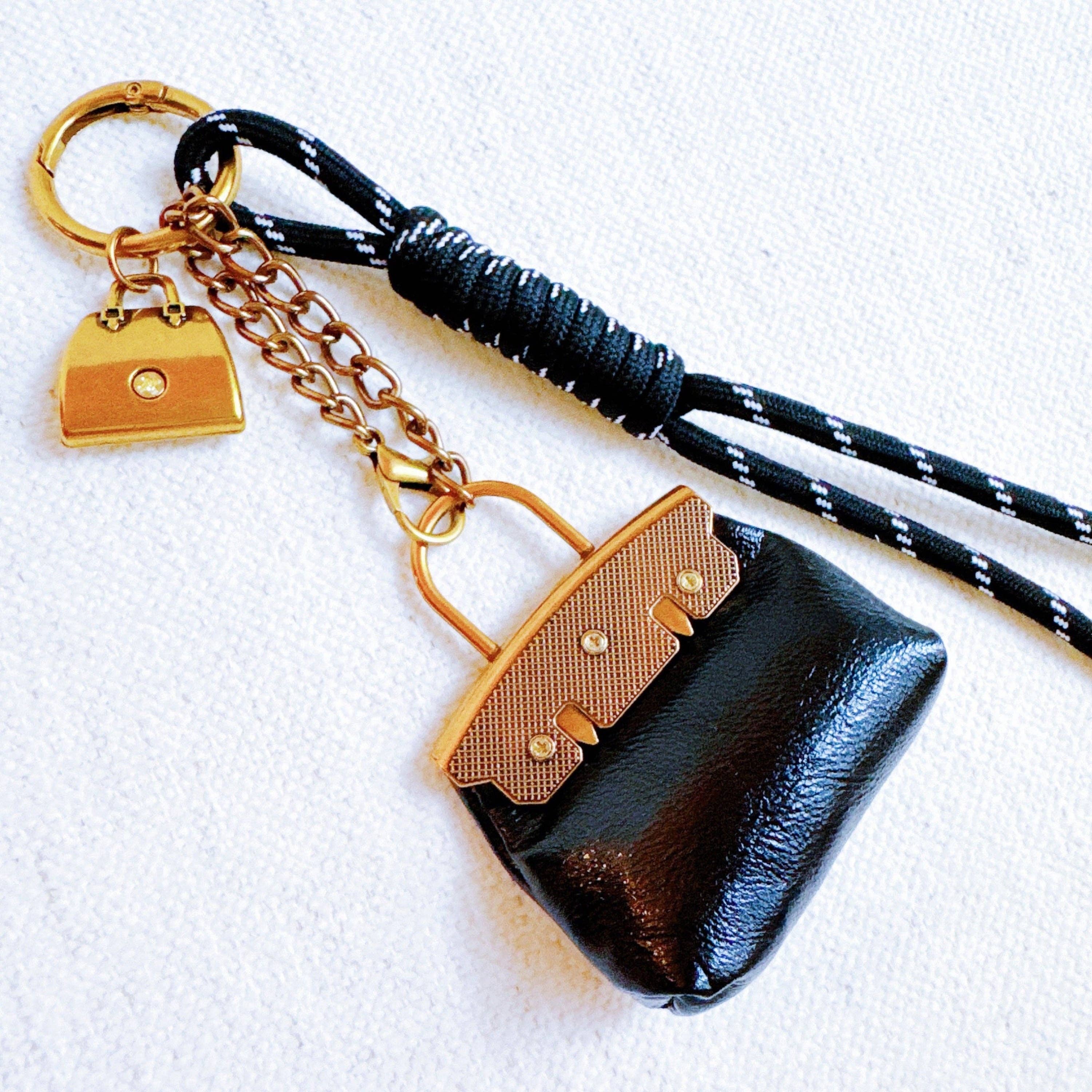 Sassy Luxe Purse Bag Charm: Brown