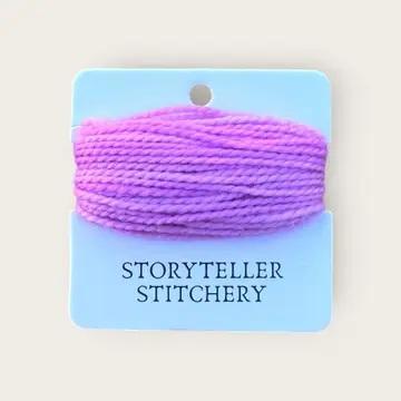 Hand-dyed embroidery thread spool, lavender pink