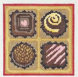 X-Valentine's Day Chocolates 4" Square