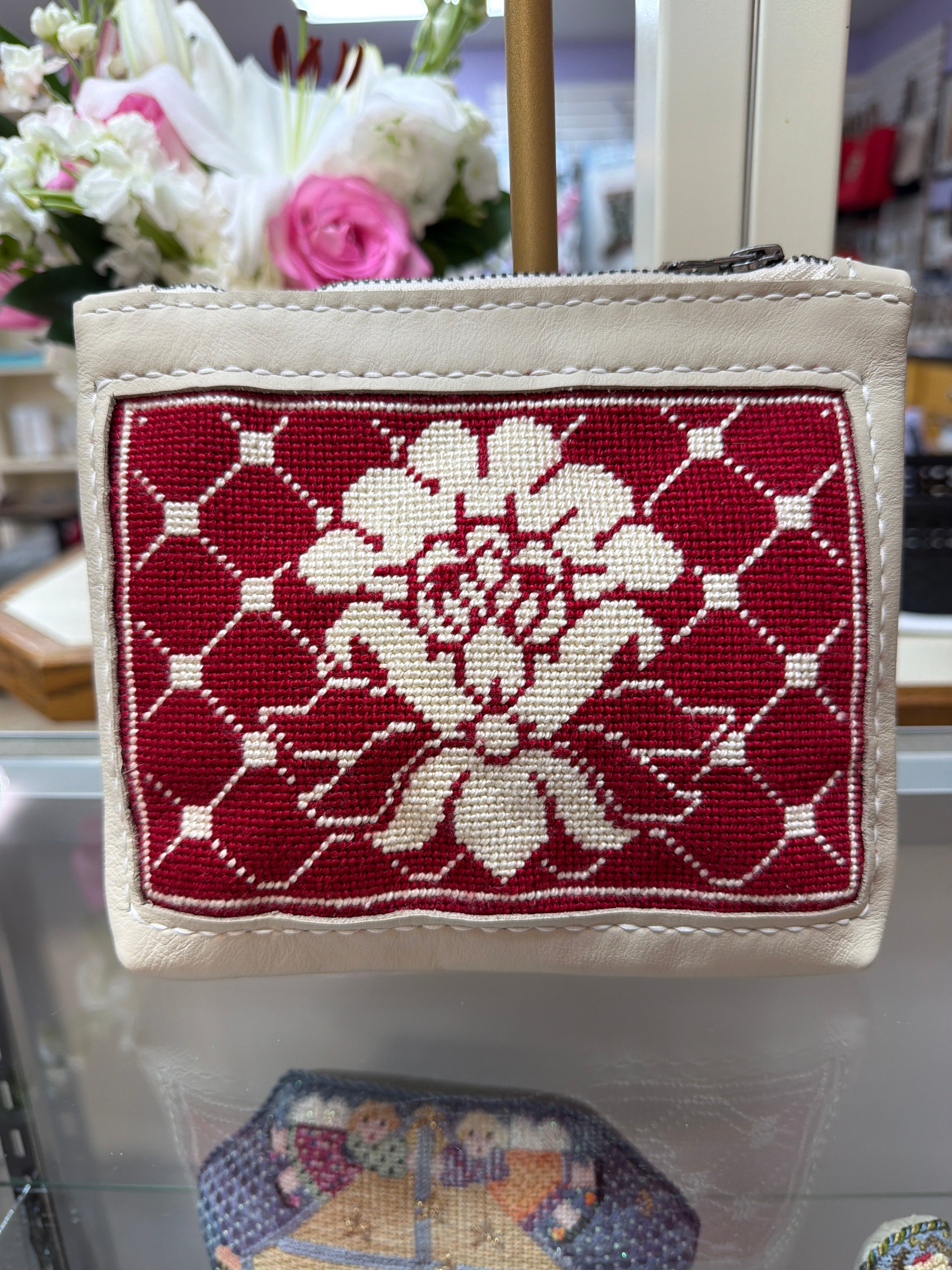 Red & White Pouch