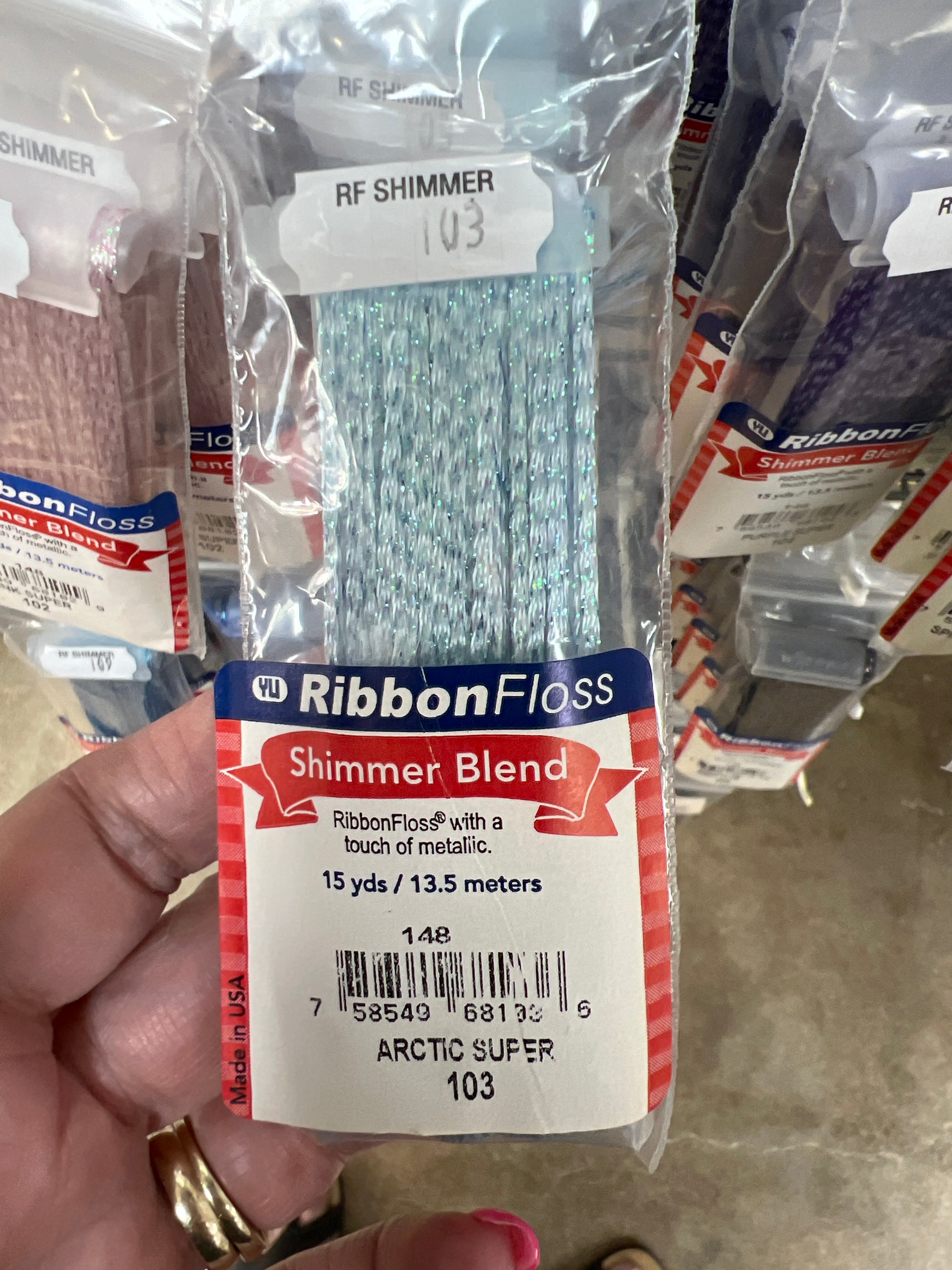 Ribbon Floss Shimmer 148-103 Arctic Super