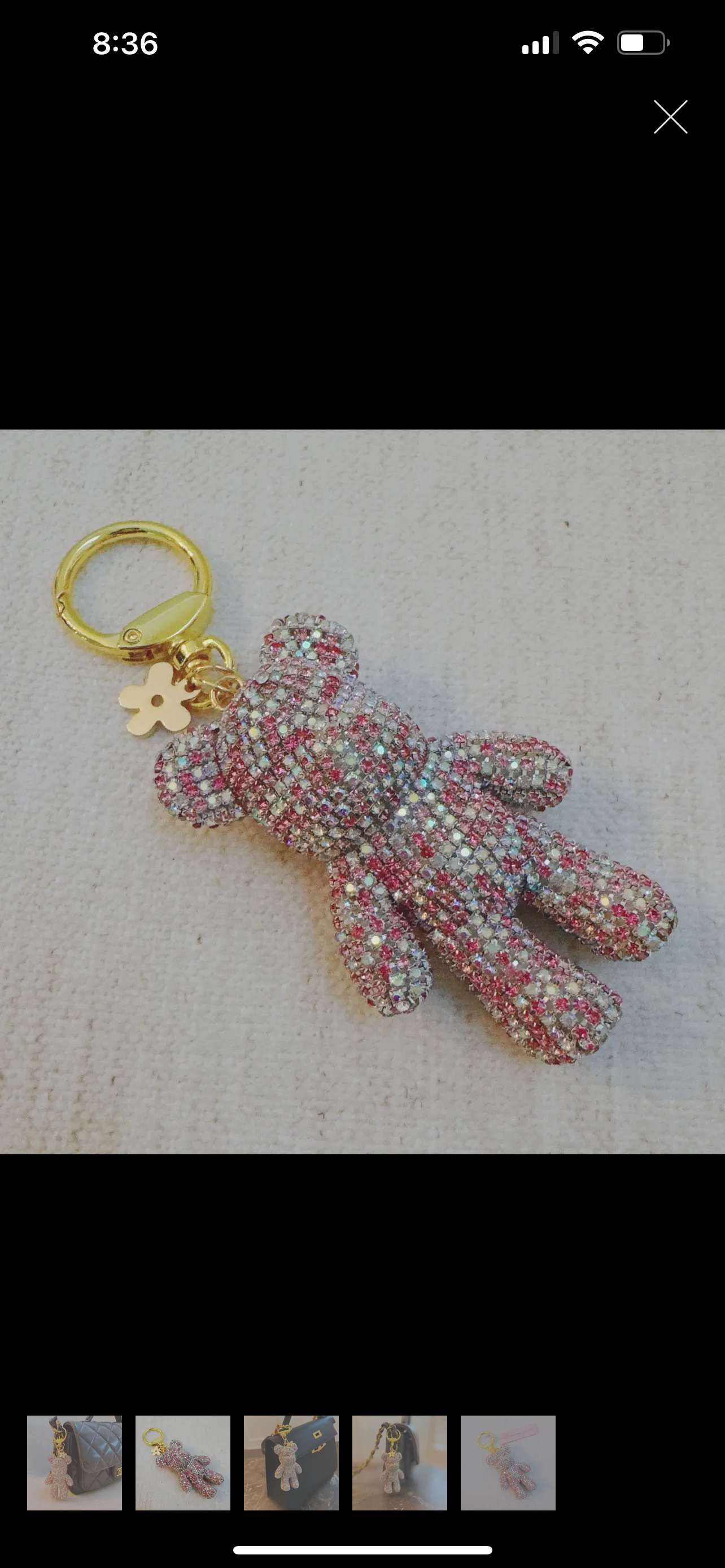 Twinkle Teddy Bag Charm