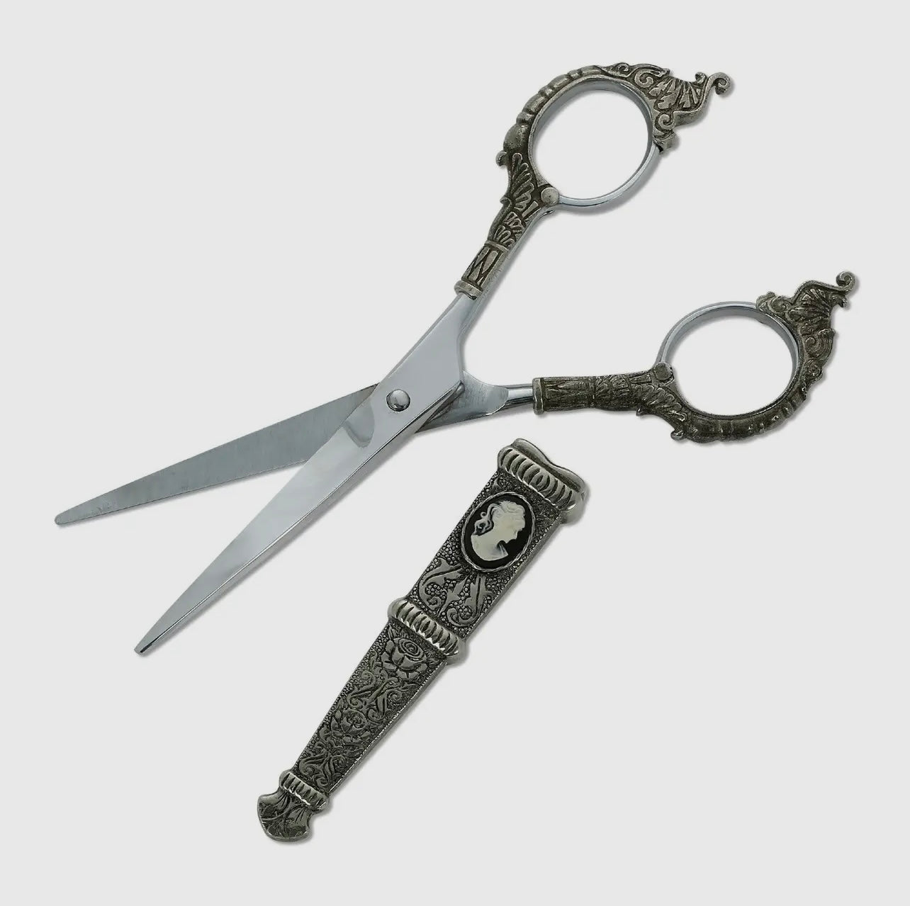 Black & Ivory Cameo Scissors