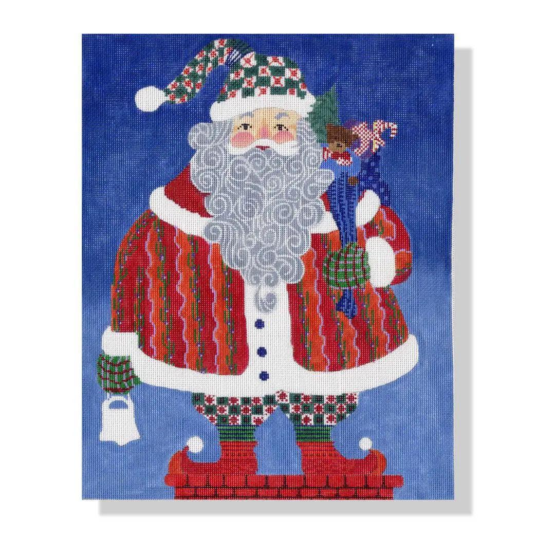 Santa with striped coat