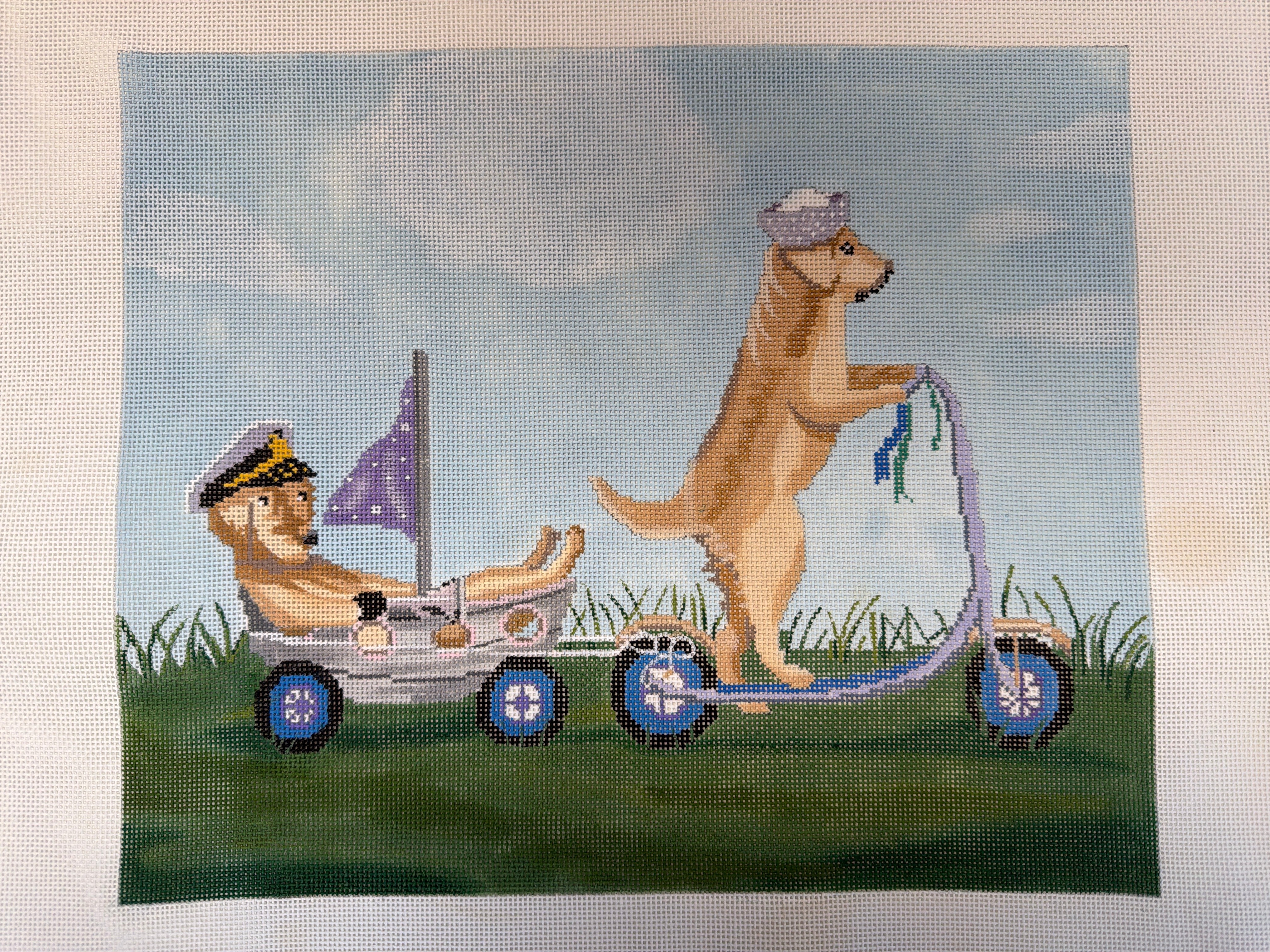 Dog Out for Ride