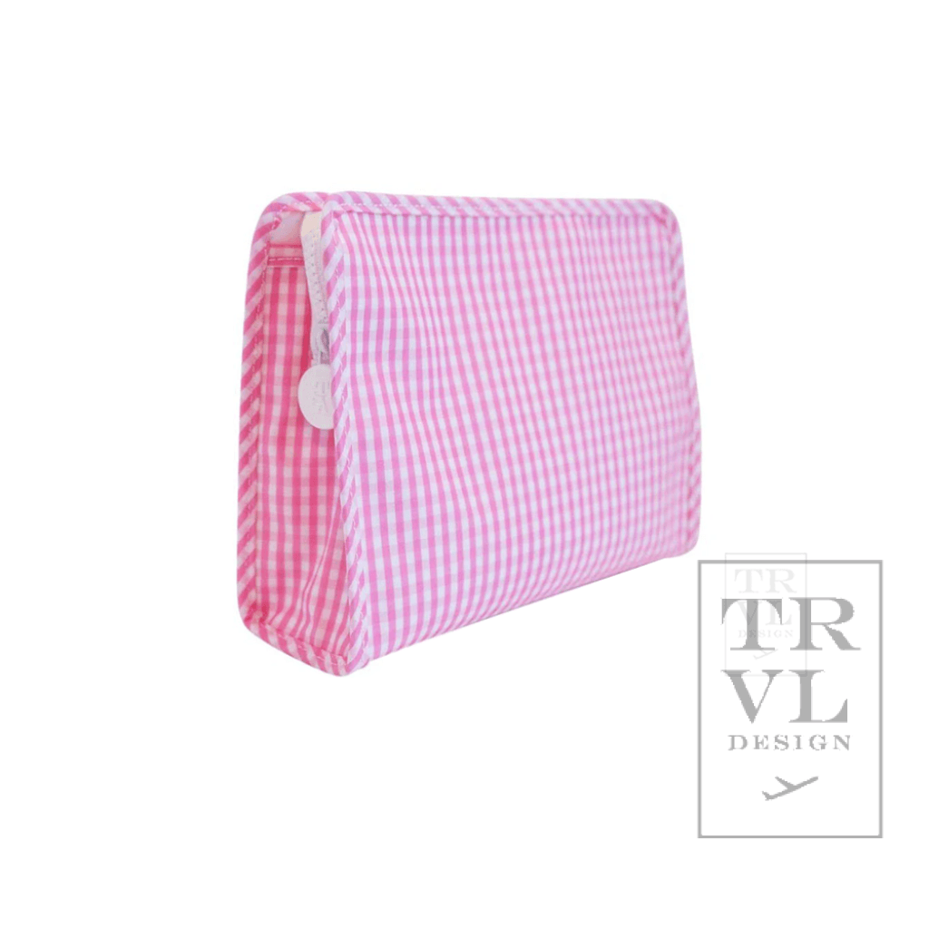 Roadie Medium - Gingham Pink