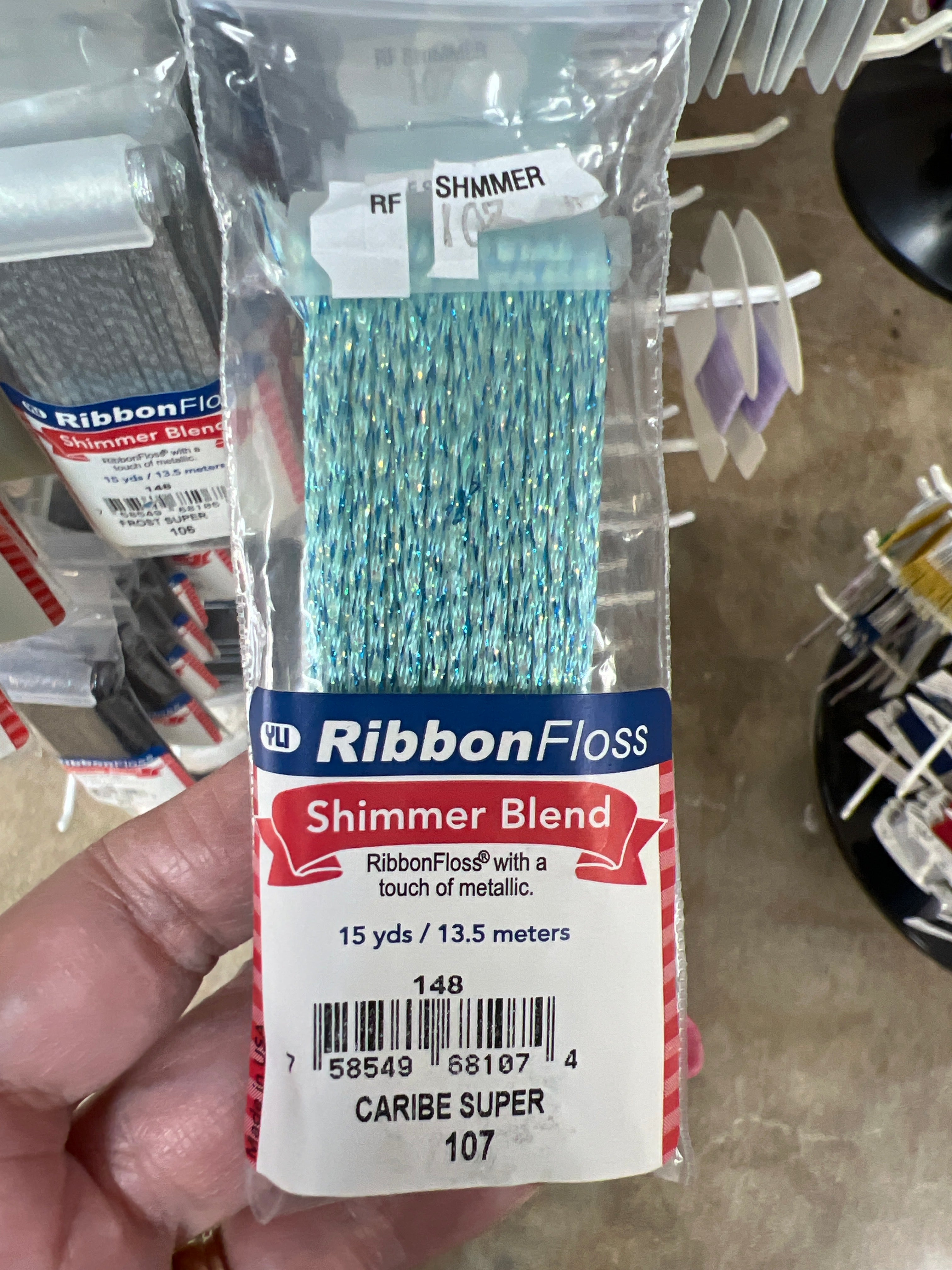 Ribbon Floss Shimmer 148-107 Caribe Super