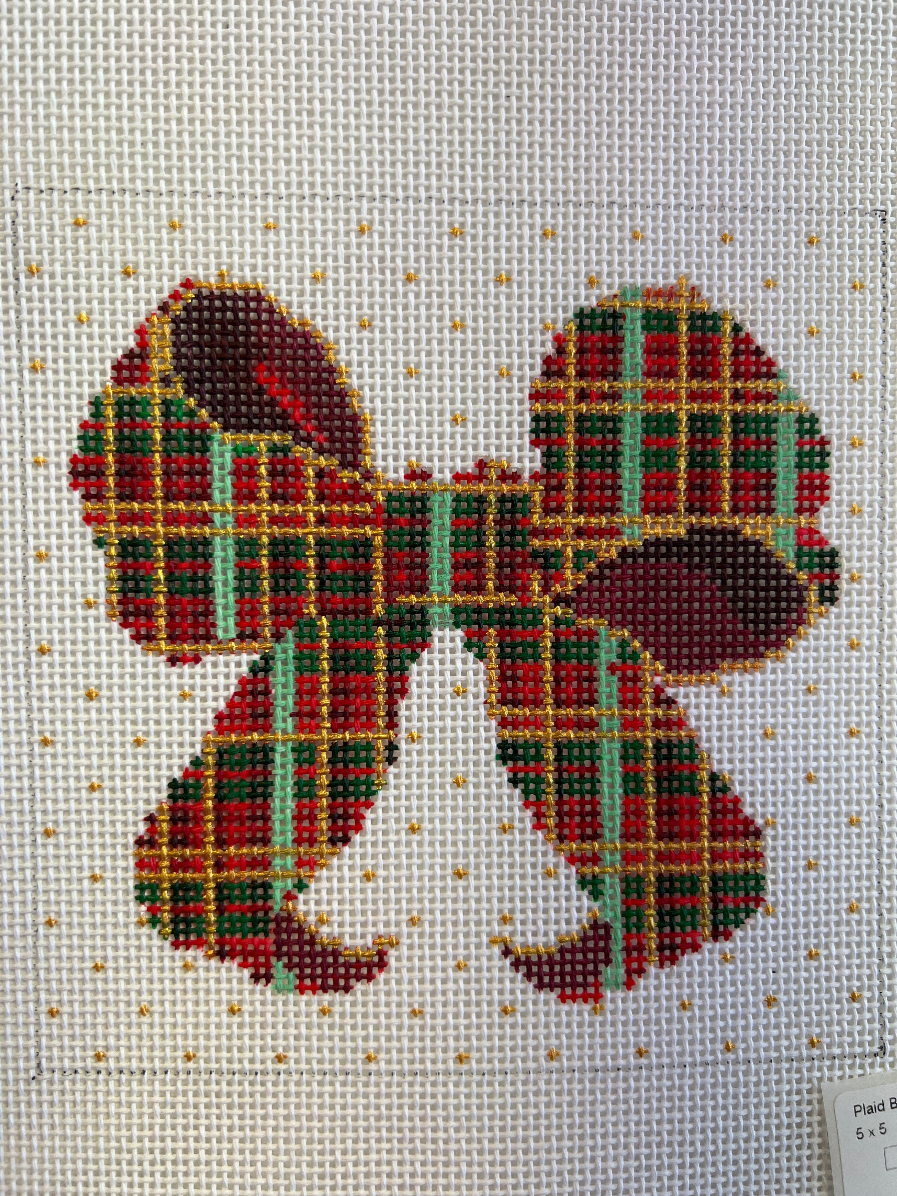 Plaid Bow Ornament